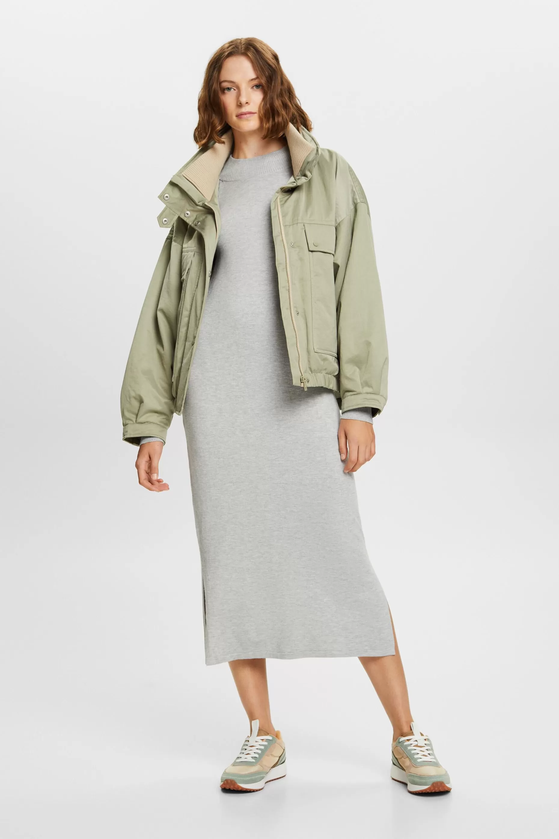 ESPRIT Knit Mock Neck Midi Dress at our Online Shop *Women Dresses + Jumpsuits