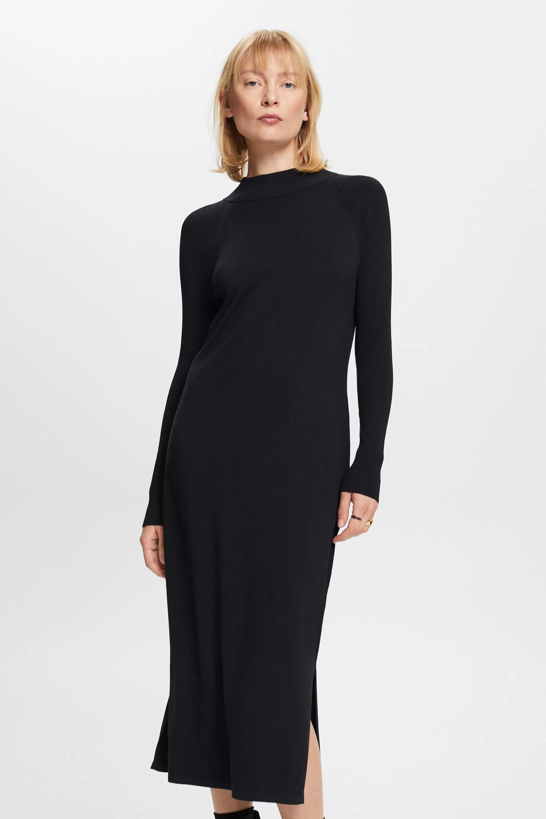 ESPRIT Knit Mock Neck Midi Dress at our Online Shop *Women Dresses + Jumpsuits