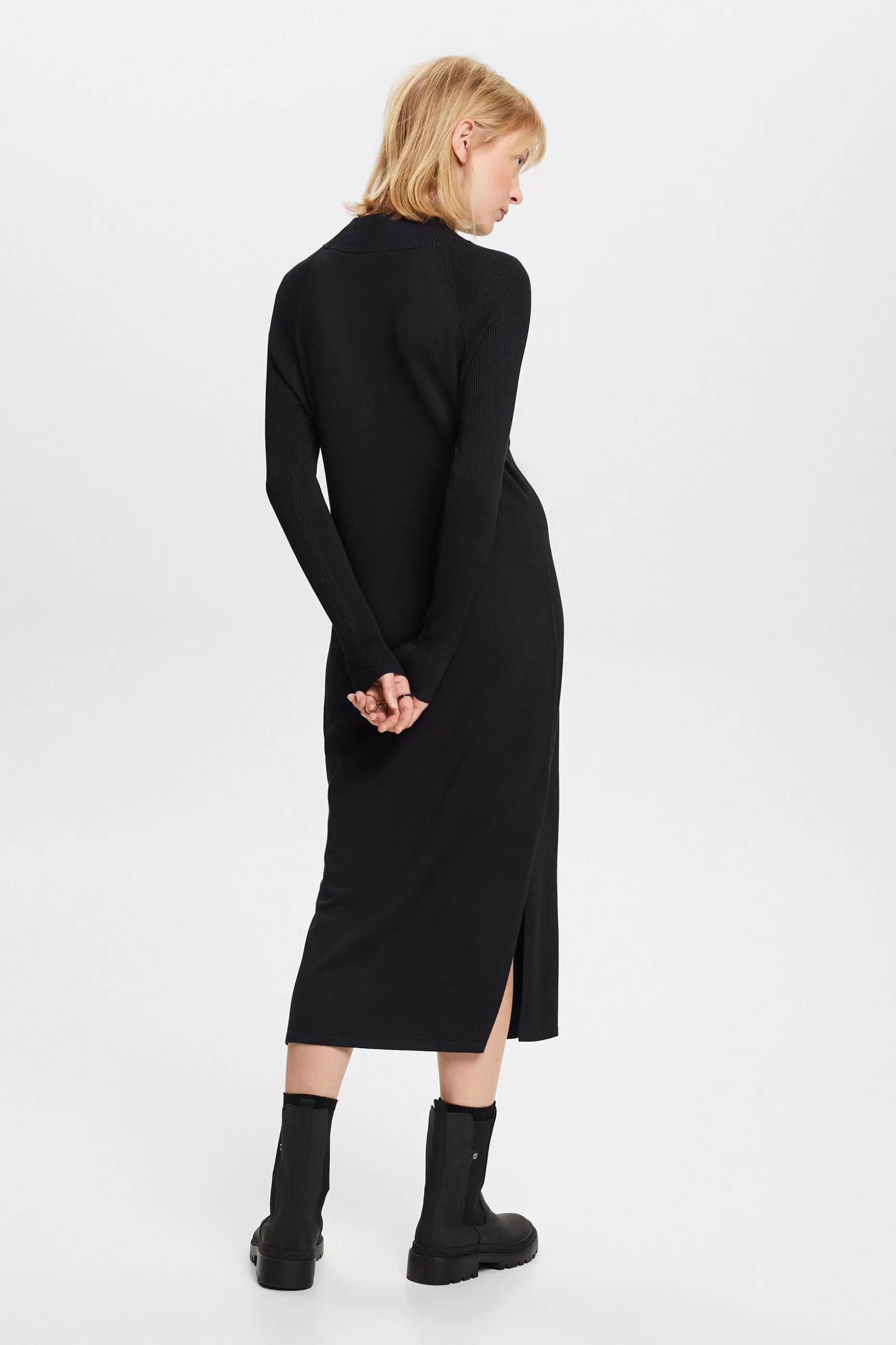 ESPRIT Knit Mock Neck Midi Dress at our Online Shop *Women Dresses + Jumpsuits