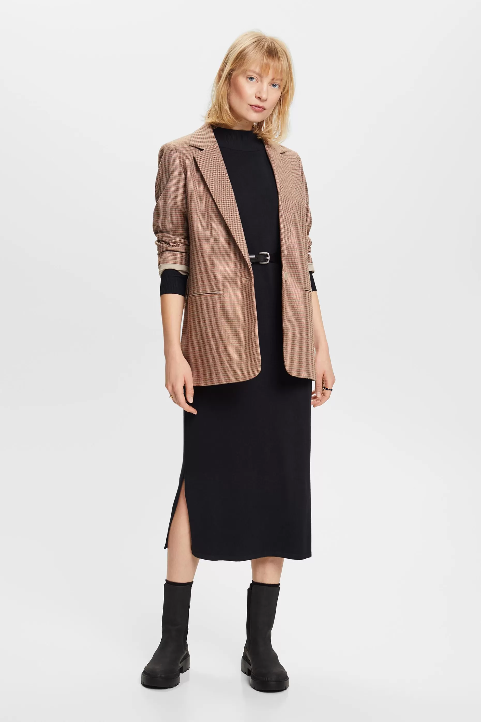 ESPRIT Knit Mock Neck Midi Dress at our Online Shop *Women Dresses + Jumpsuits
