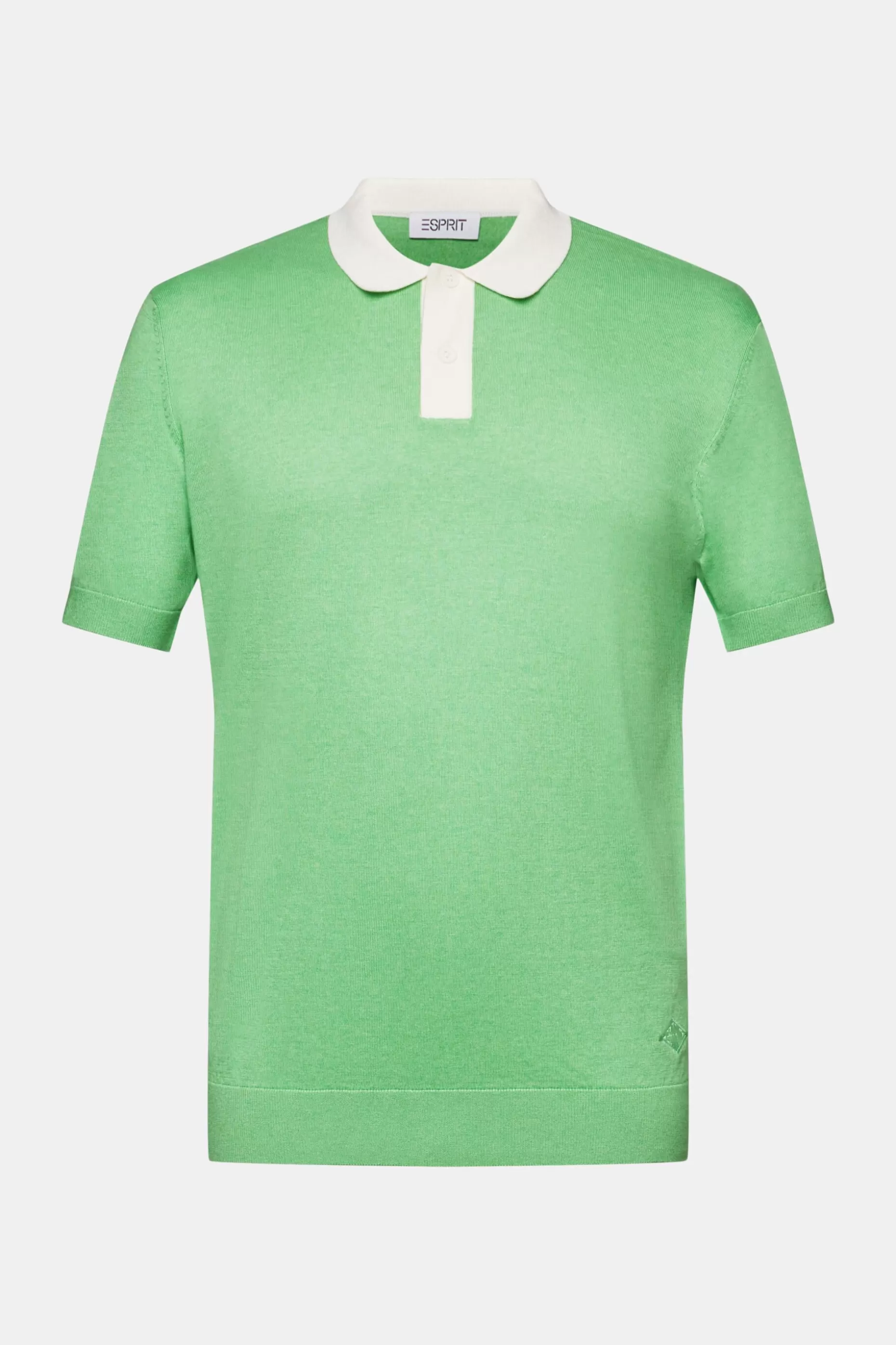 ESPRIT Knit Short-Sleeve Polo Shirt at our Online Shop *Men Sweaters