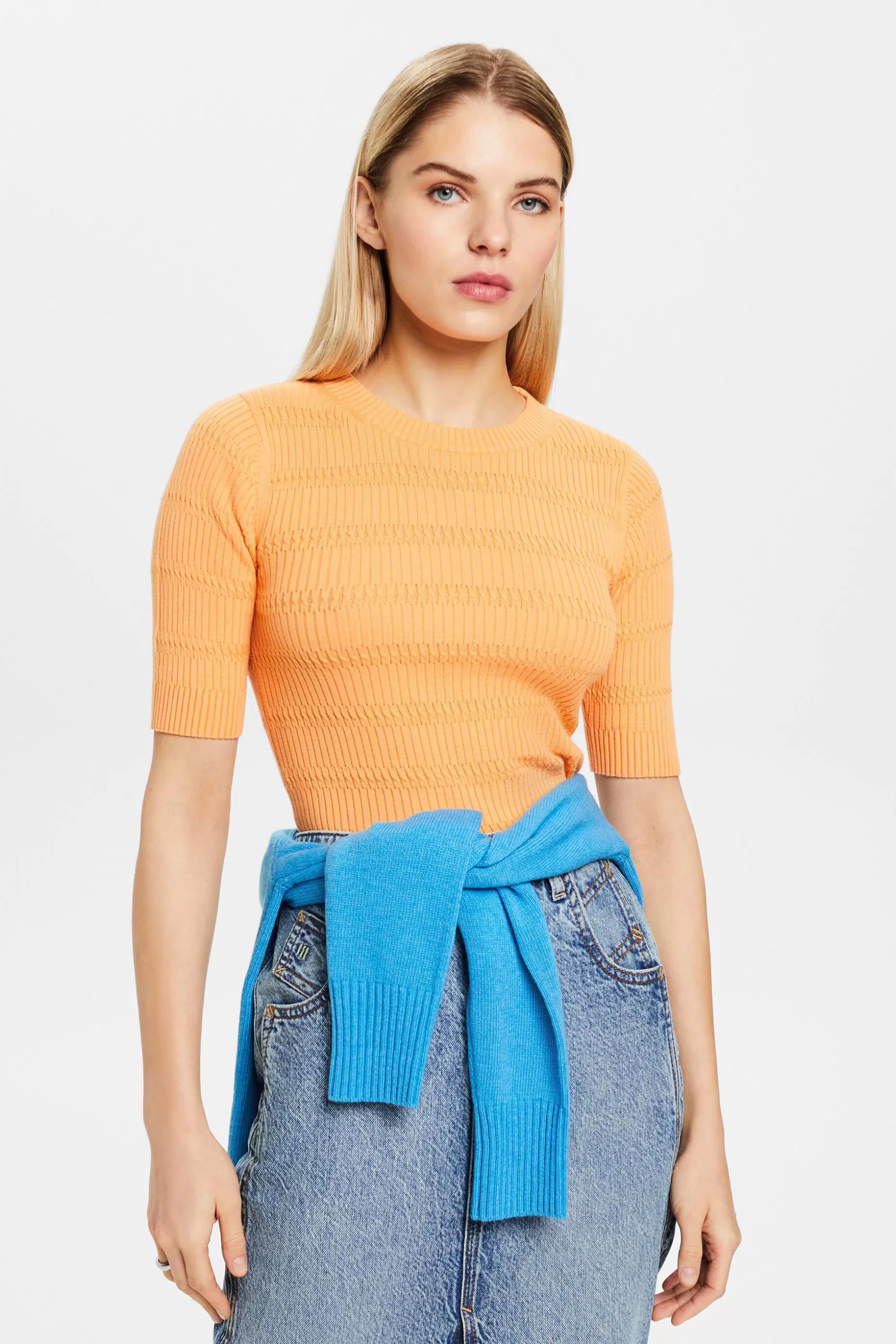 ESPRIT Knit Short-Sleeve Sweater at our Online Shop *Women Sweaters