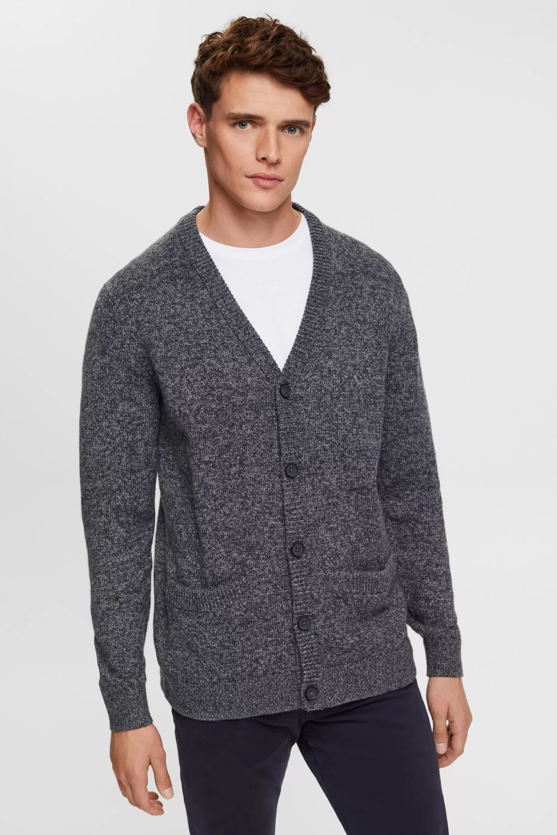 ESPRIT Knitted cardigan with buttons at our Online Shop *Men Sweaters