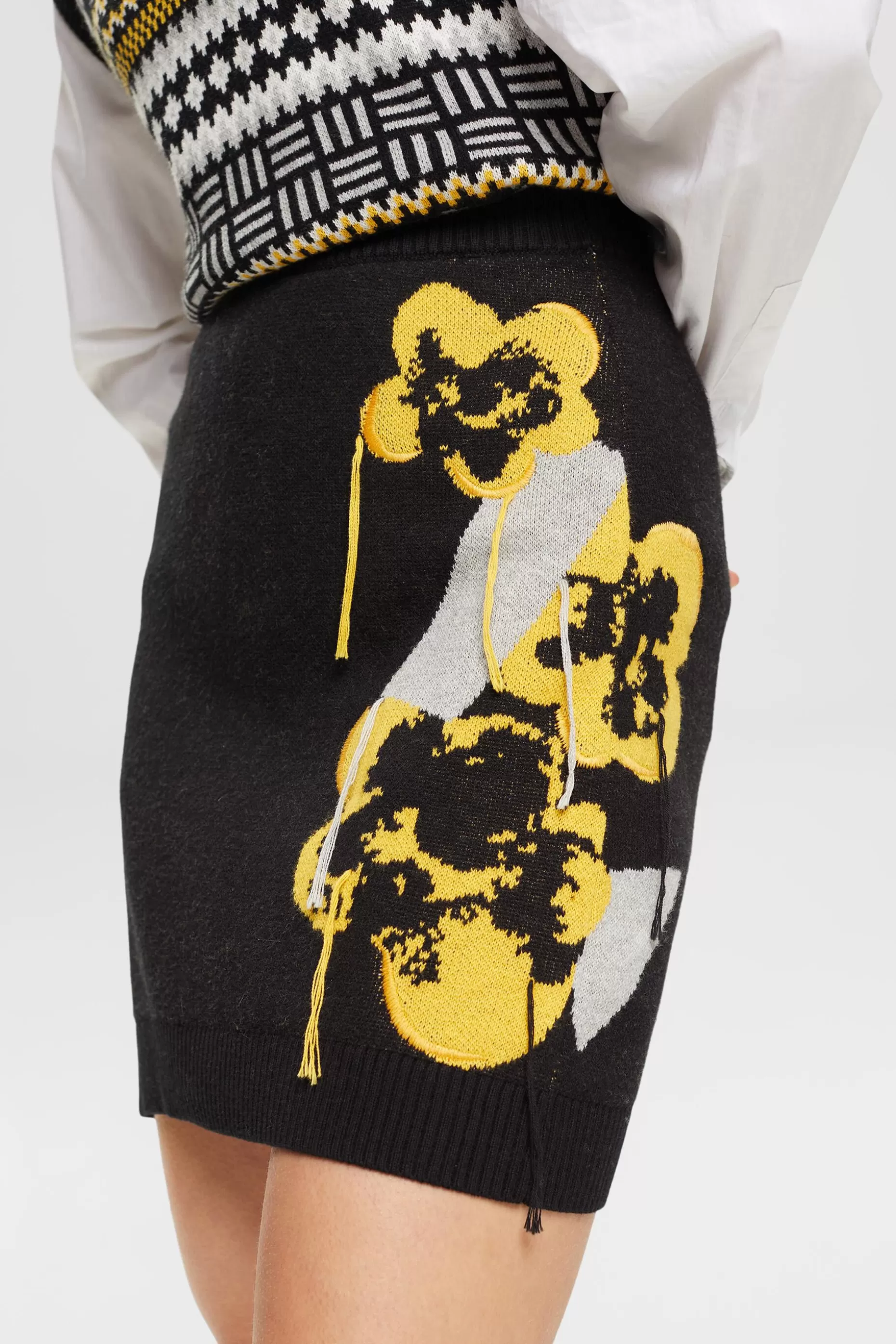 ESPRIT Knitted mini skirt with floral jacquard at our Online Shop *Boys Boys