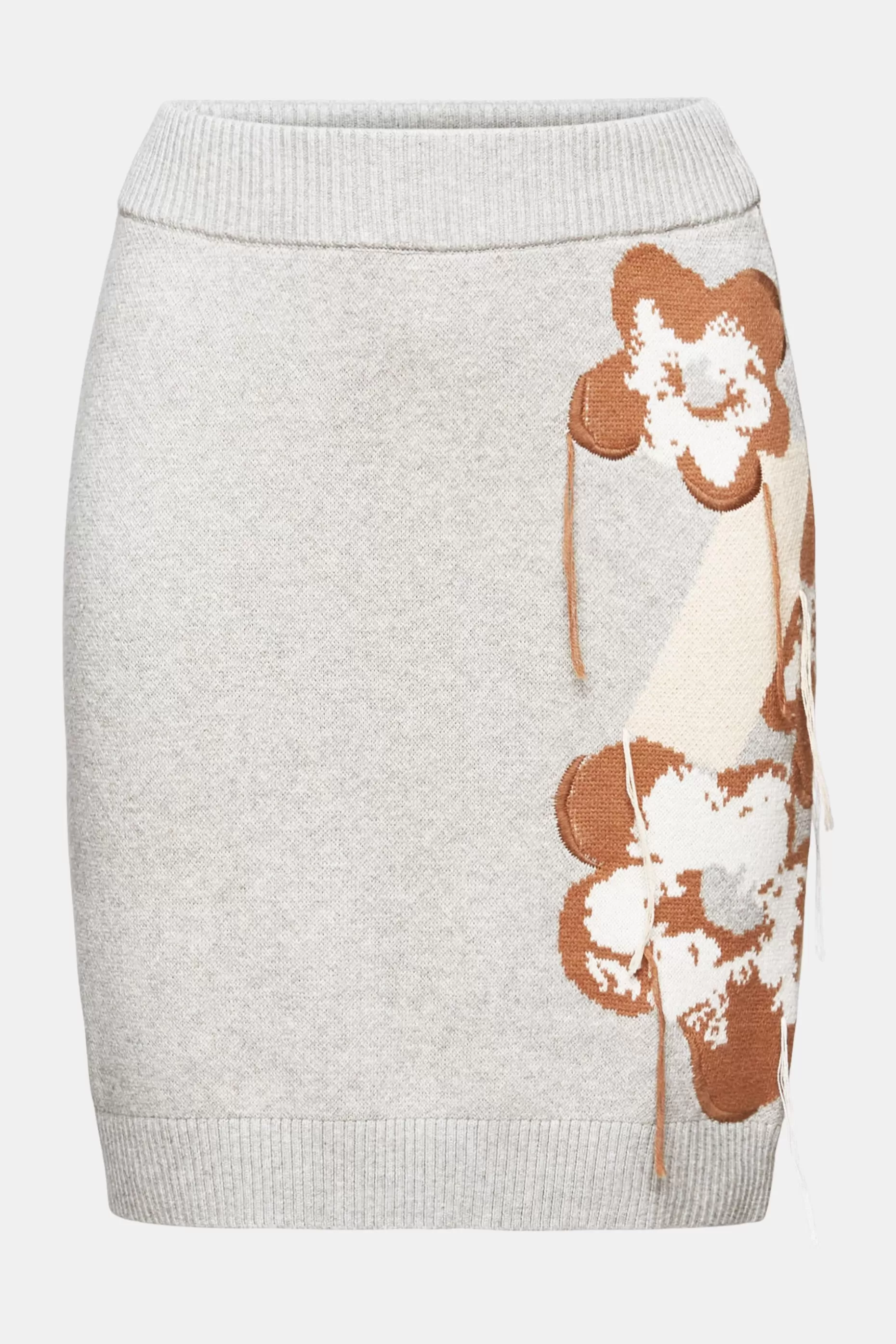 ESPRIT Knitted mini skirt with floral jacquard at our Online Shop *Women Skirts + Shorts