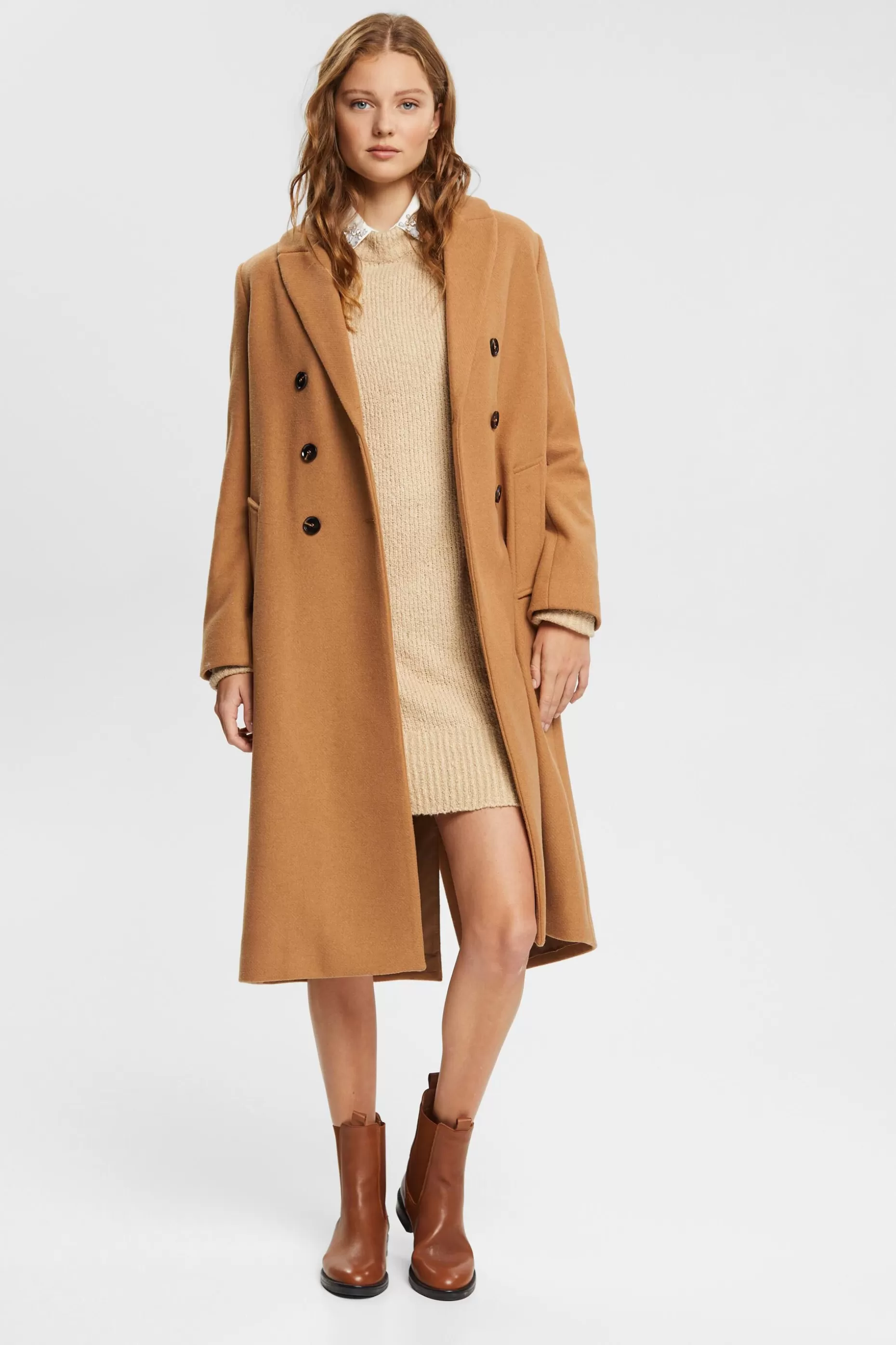 ESPRIT Knitted slub dress at our Online Shop *Women Dresses + Jumpsuits