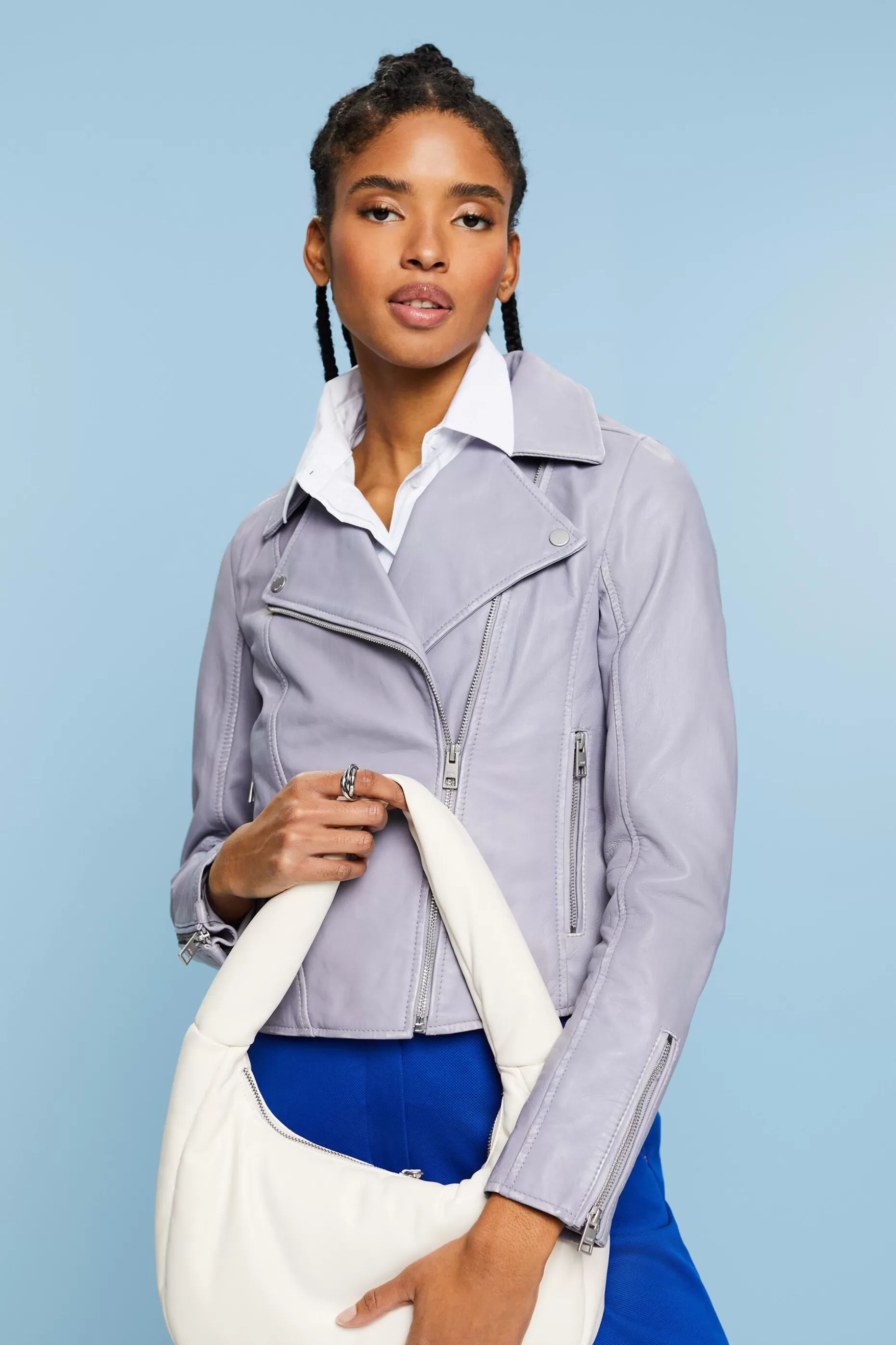 ESPRIT Leather Biker Jacket at our Online Shop *Women Premium Picks