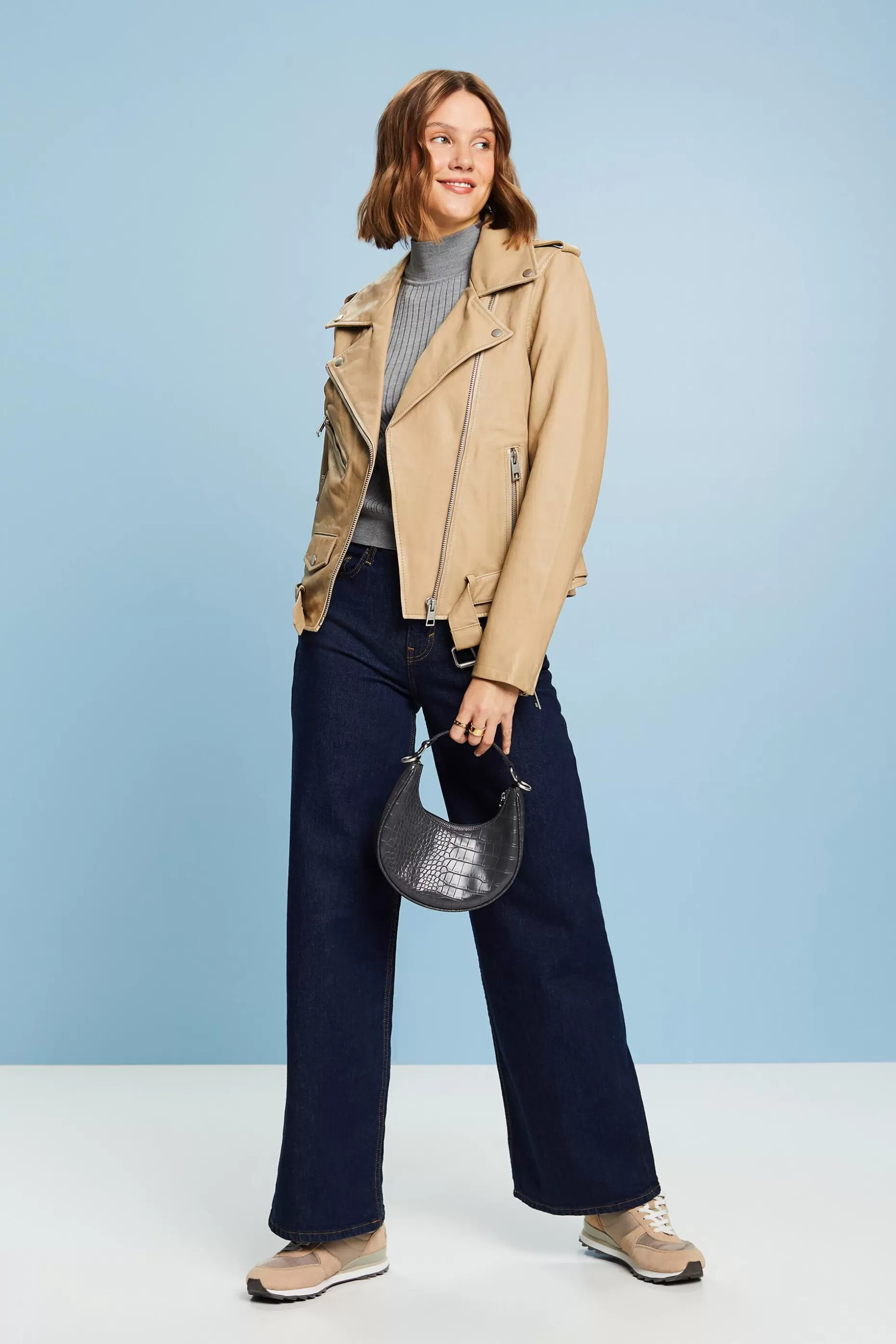 ESPRIT Leather Biker Jacket at our Online Shop *Women Premium Picks