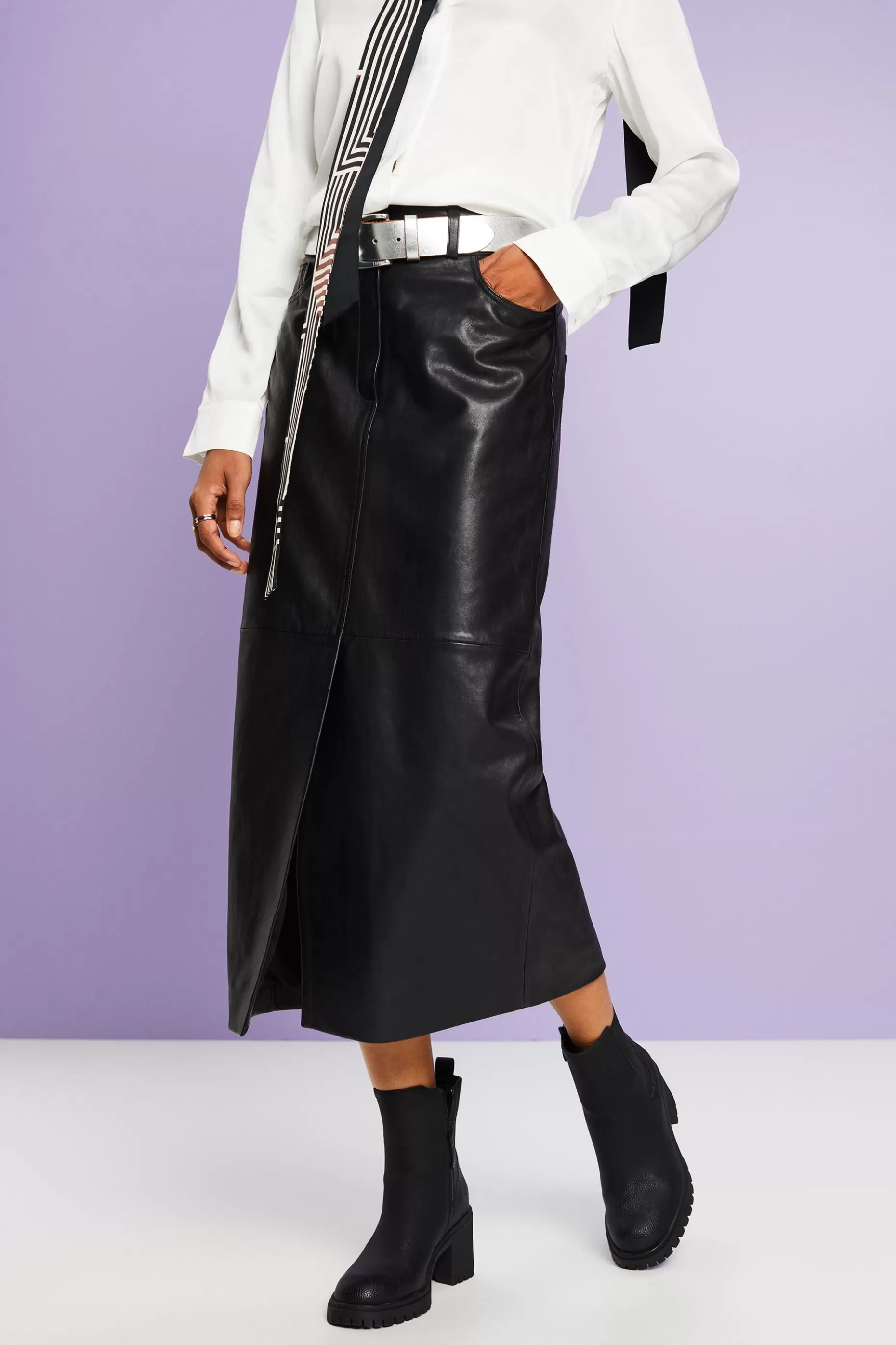ESPRIT Leather Midi Pencil Skirt at our Online Shop *Women Premium Picks