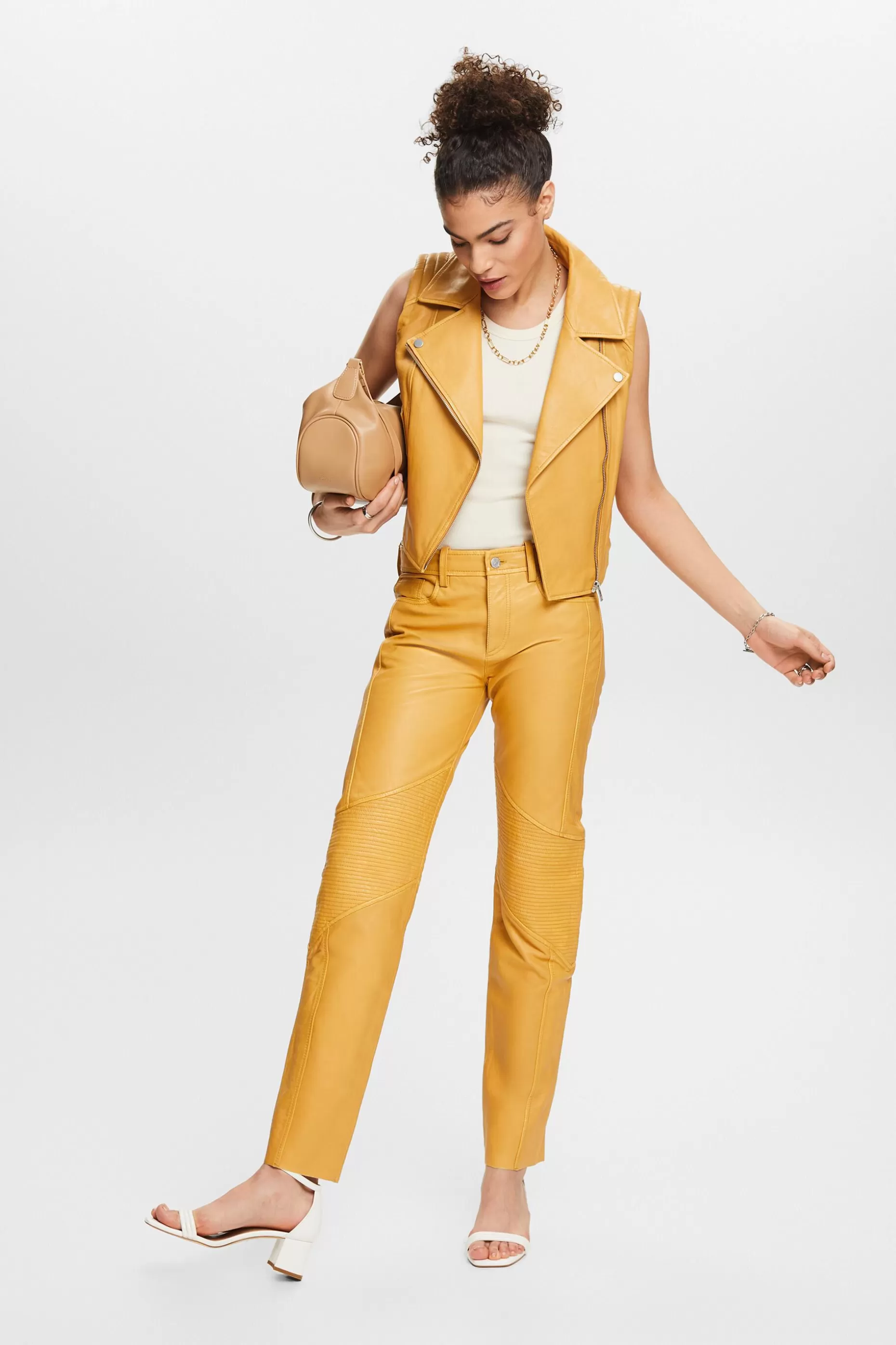 ESPRIT Leather Moto Vest at our Online Shop *Women Premium Picks
