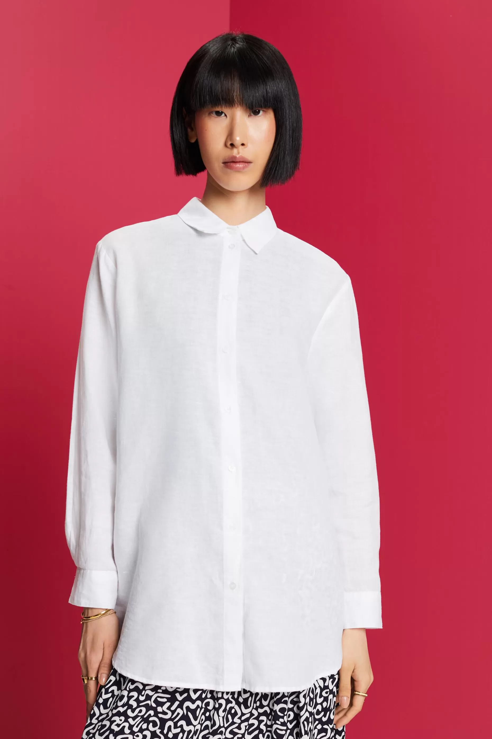 ESPRIT Linen-Cotton Shirt at our Online Shop *Women Shirts + Blouses
