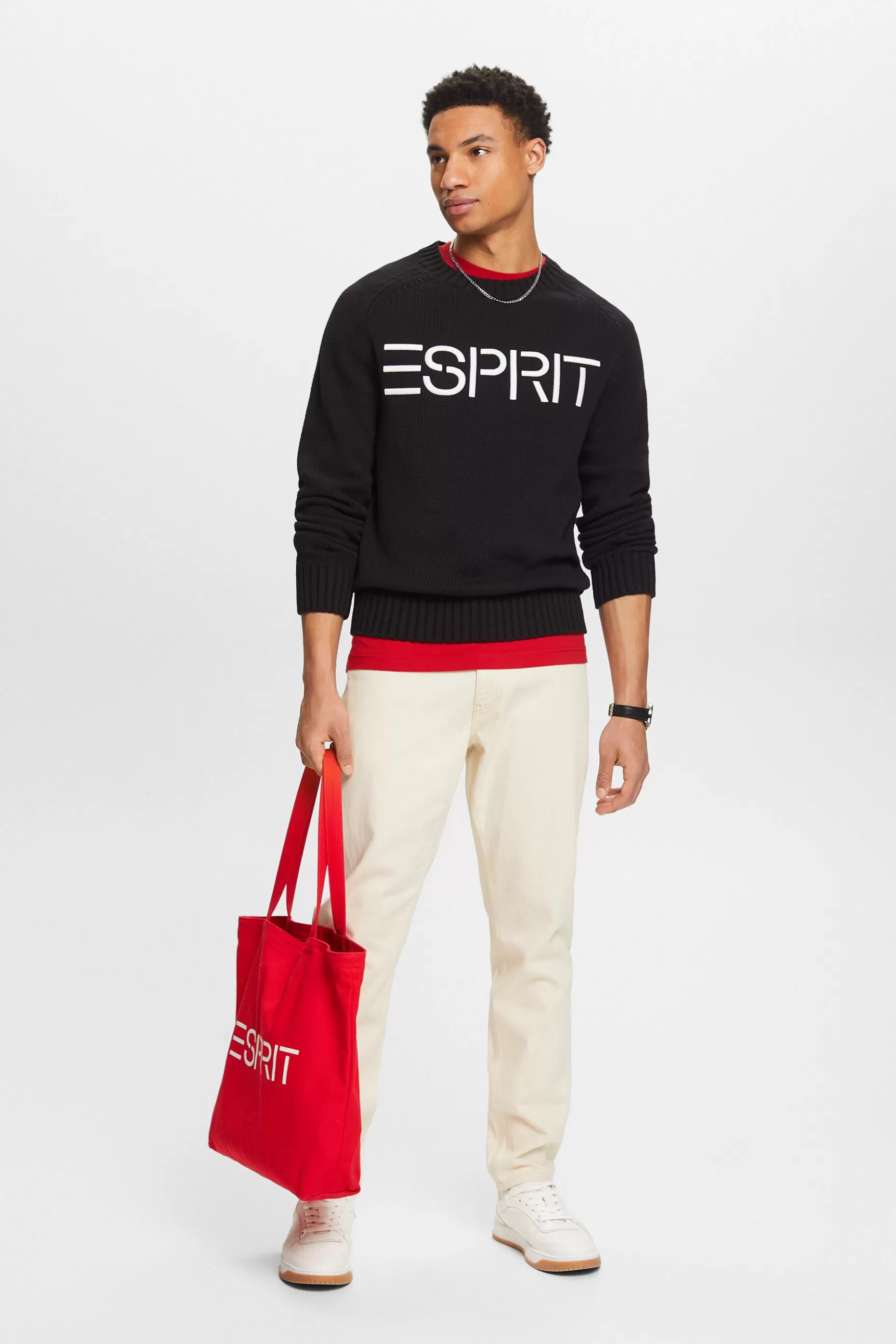 ESPRIT Logo Chunky Knit Sweater at our Online Shop *Men Premium Picks