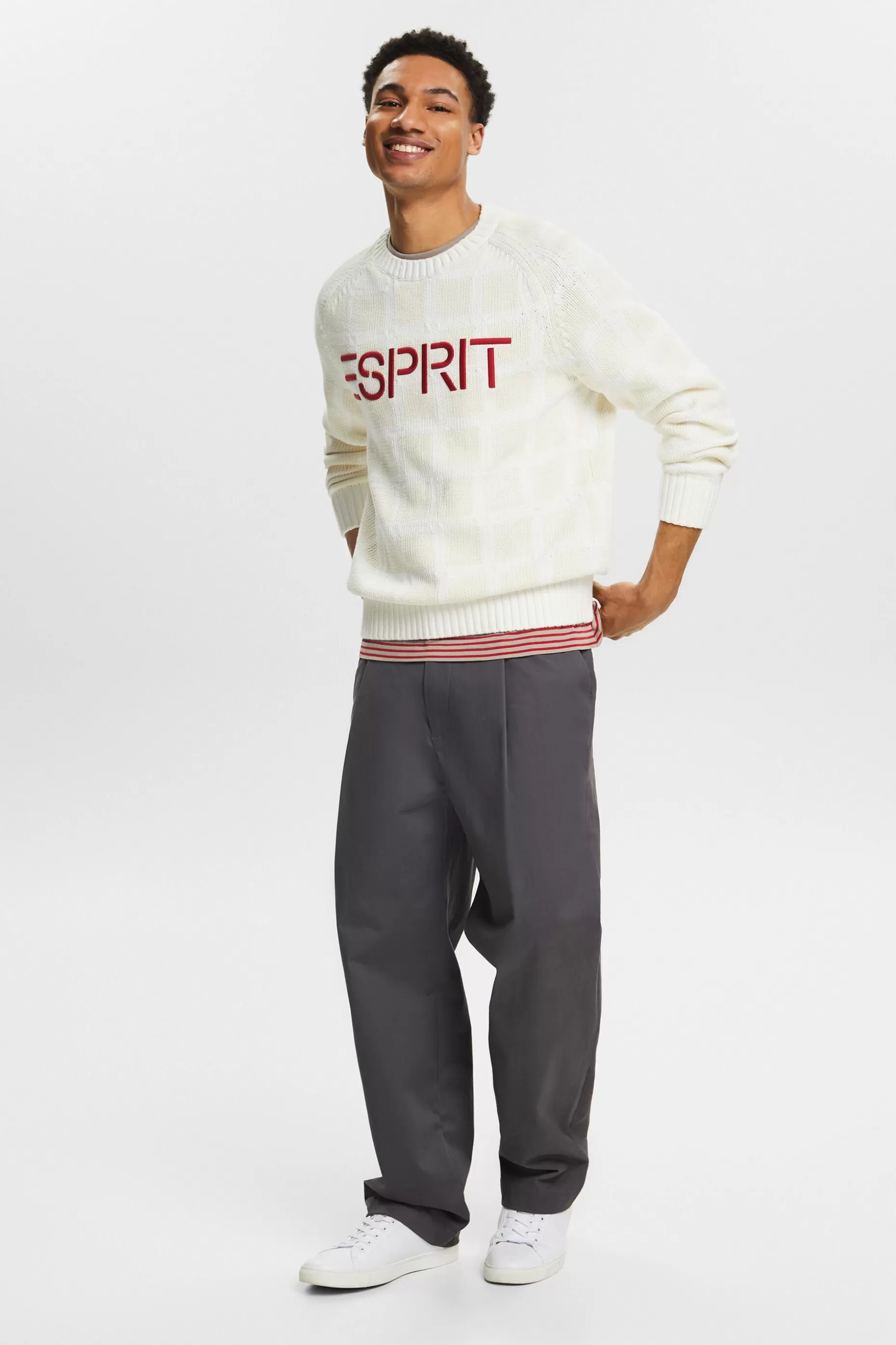 ESPRIT Logo Chunky Knit Sweater at our Online Shop *Men Premium Picks