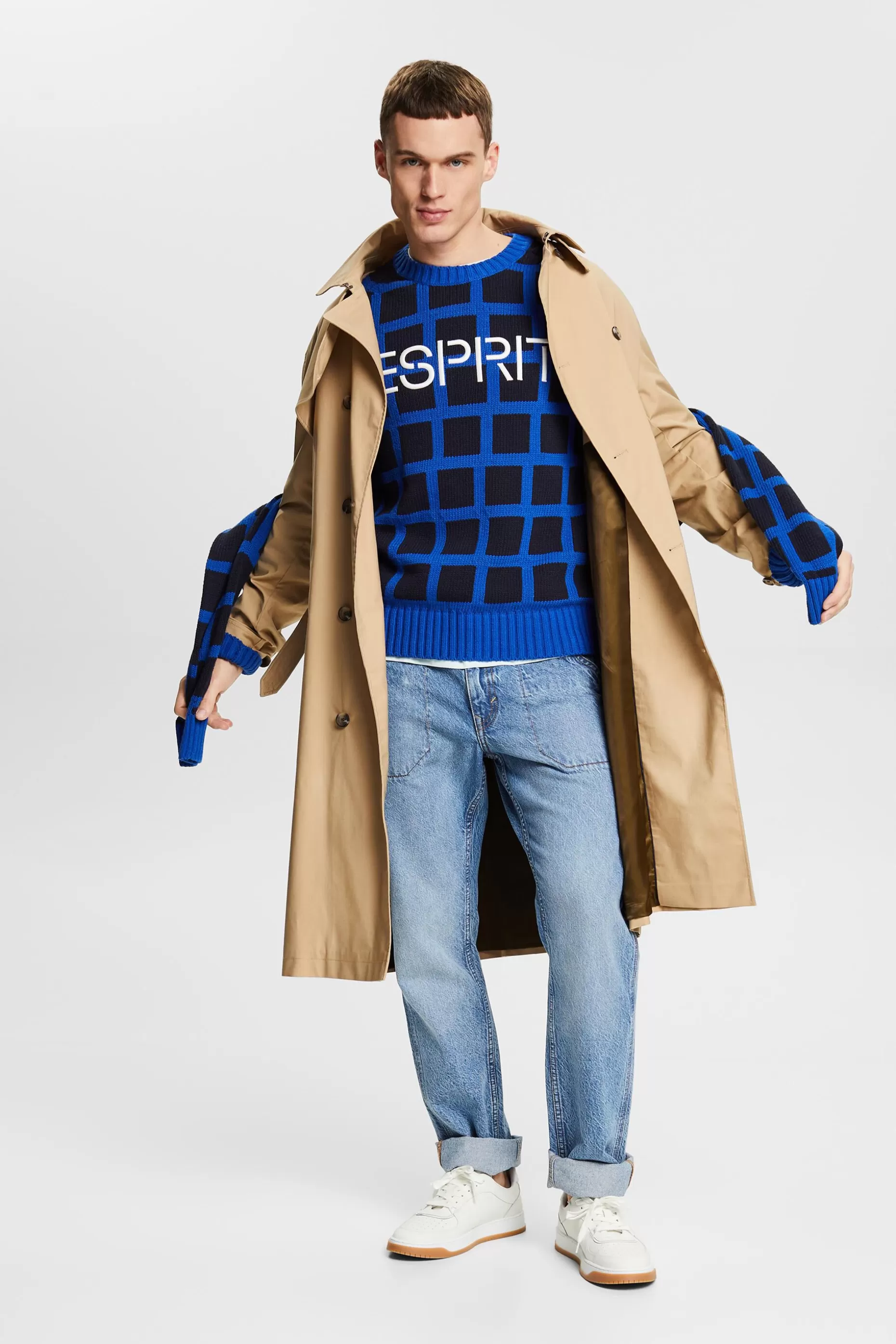 ESPRIT Logo Chunky Knit Sweater at our Online Shop *Men Sweaters