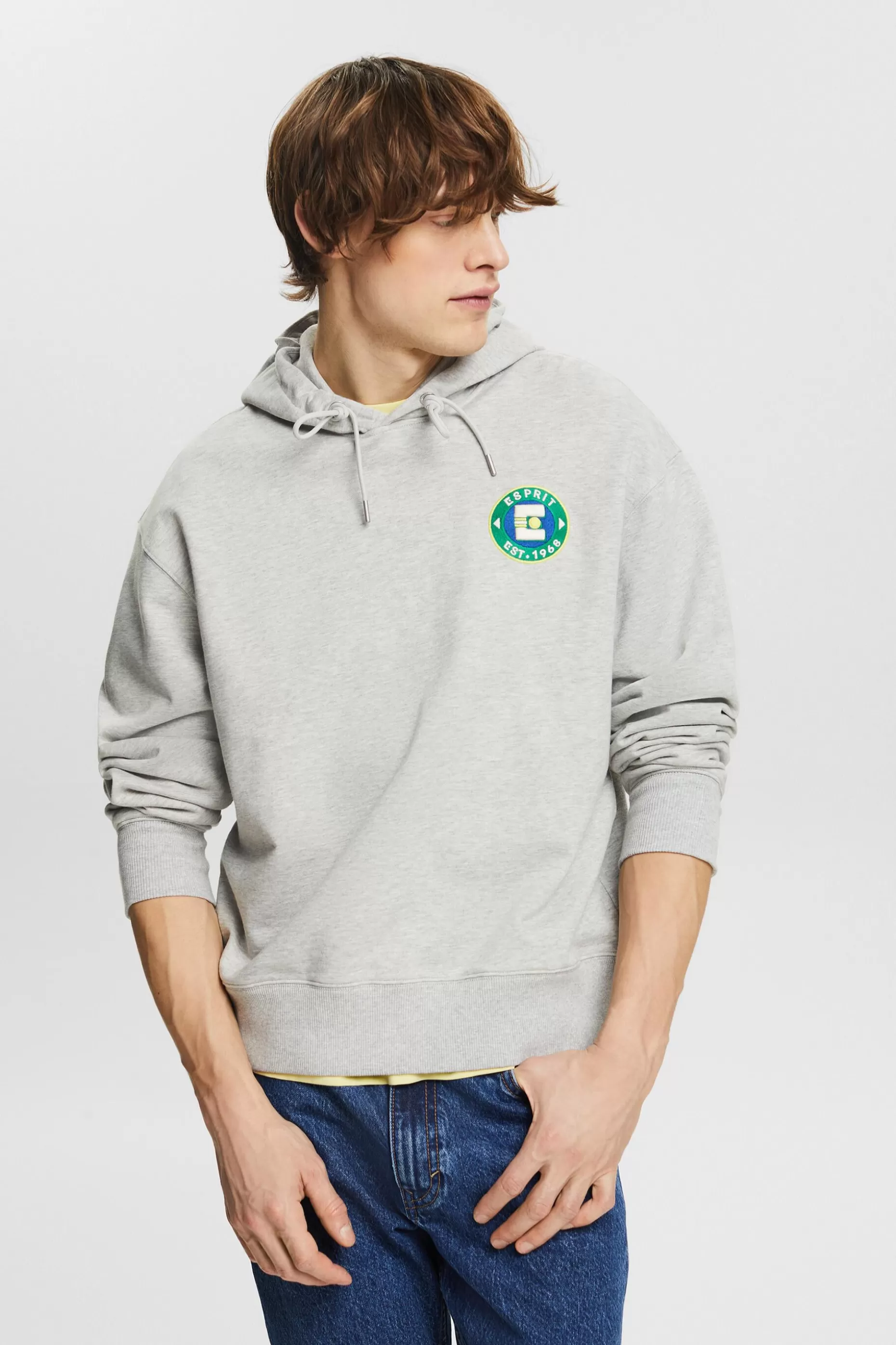 ESPRIT Logo Cotton Hoodie at our Online Shop *Men Sweatshirts + Hoodies