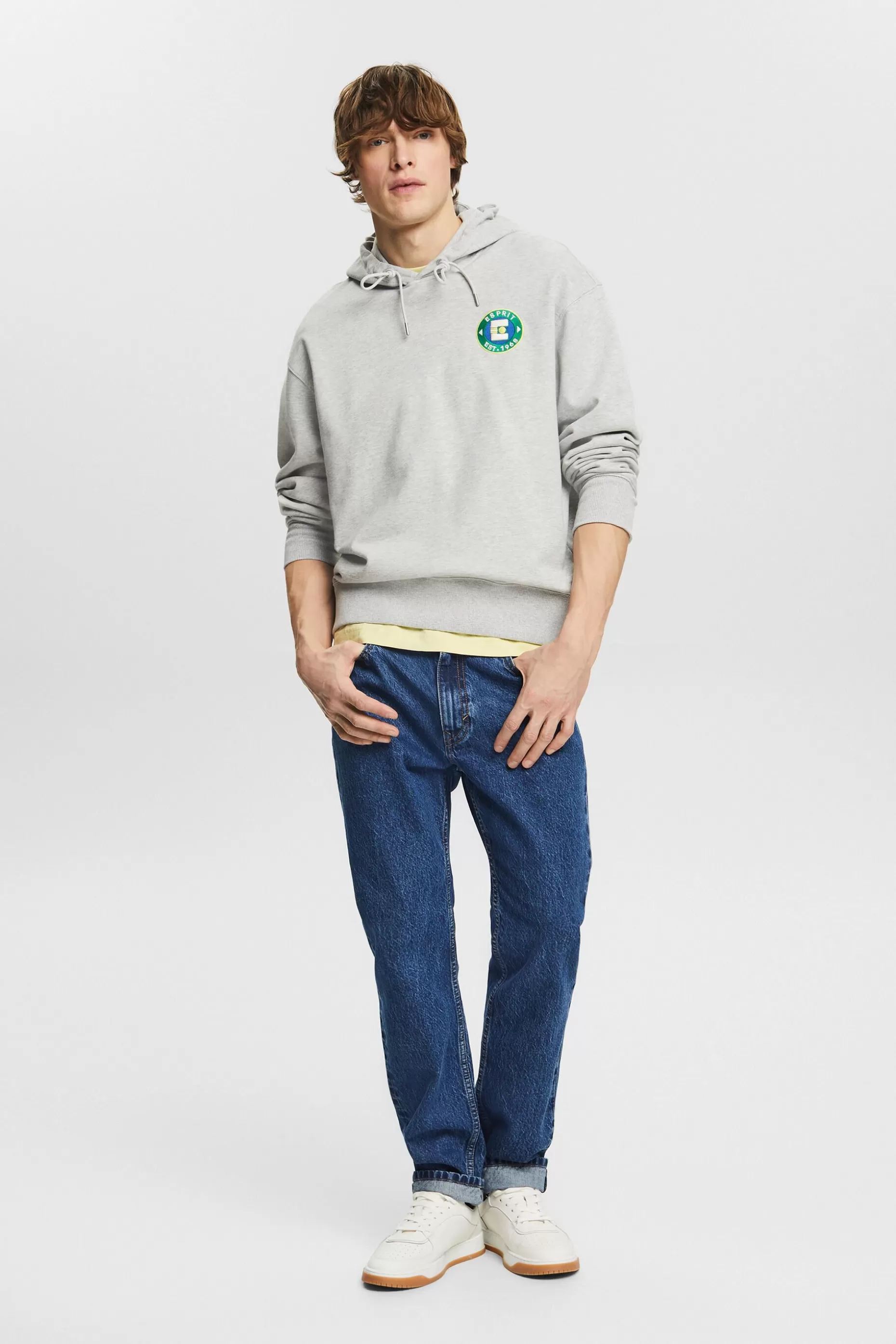 ESPRIT Logo Cotton Hoodie at our Online Shop *Men Sweatshirts + Hoodies