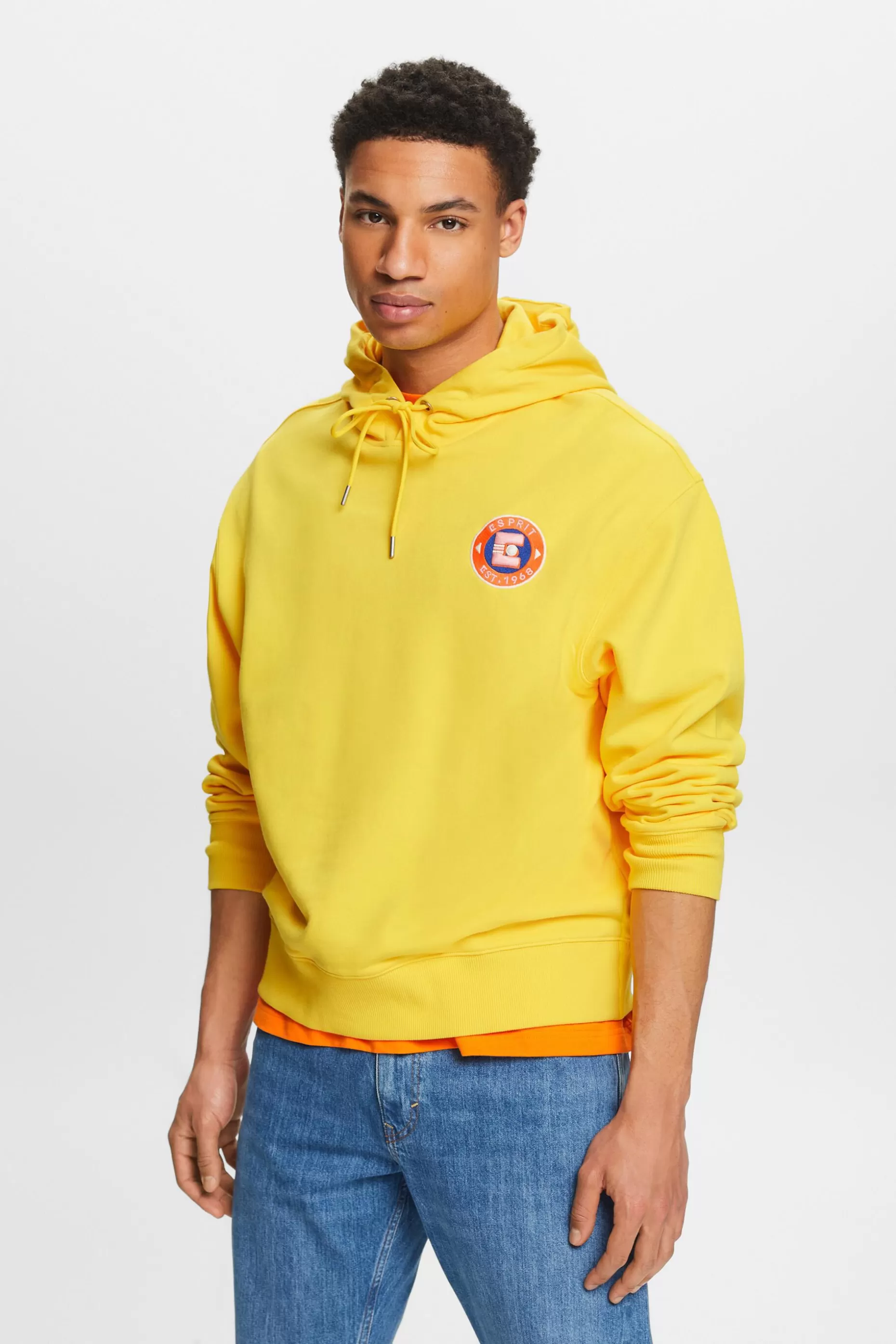 ESPRIT Logo Cotton Hoodie at our Online Shop *Men Sweatshirts + Hoodies