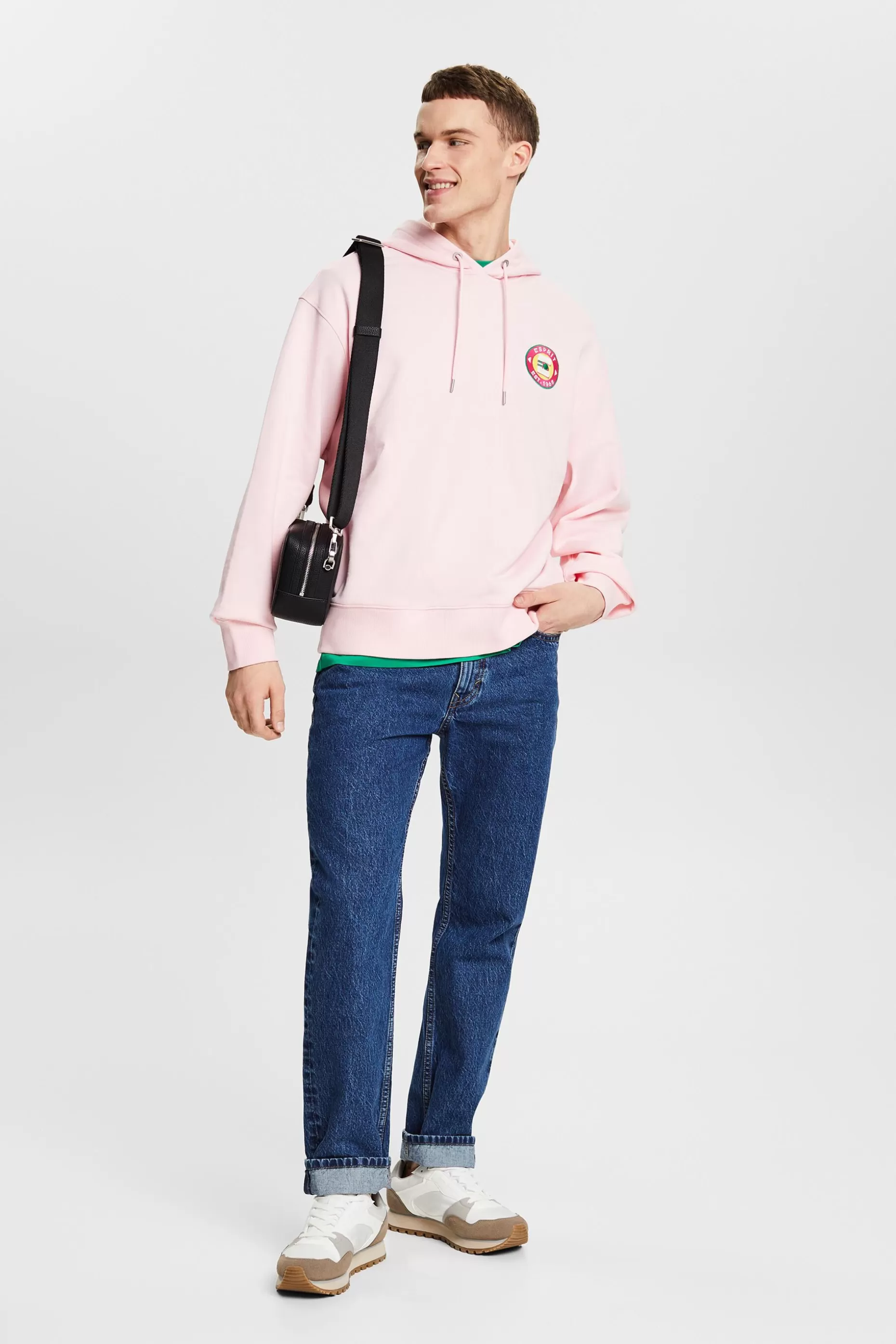 ESPRIT Logo Cotton Hoodie at our Online Shop *Men The Spring Edit