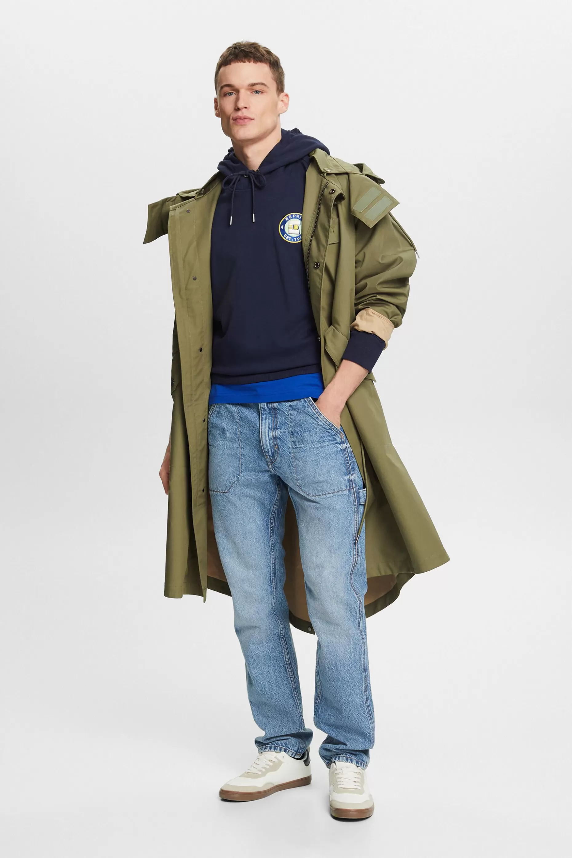ESPRIT Logo Cotton Hoodie at our Online Shop *Men The Spring Edit