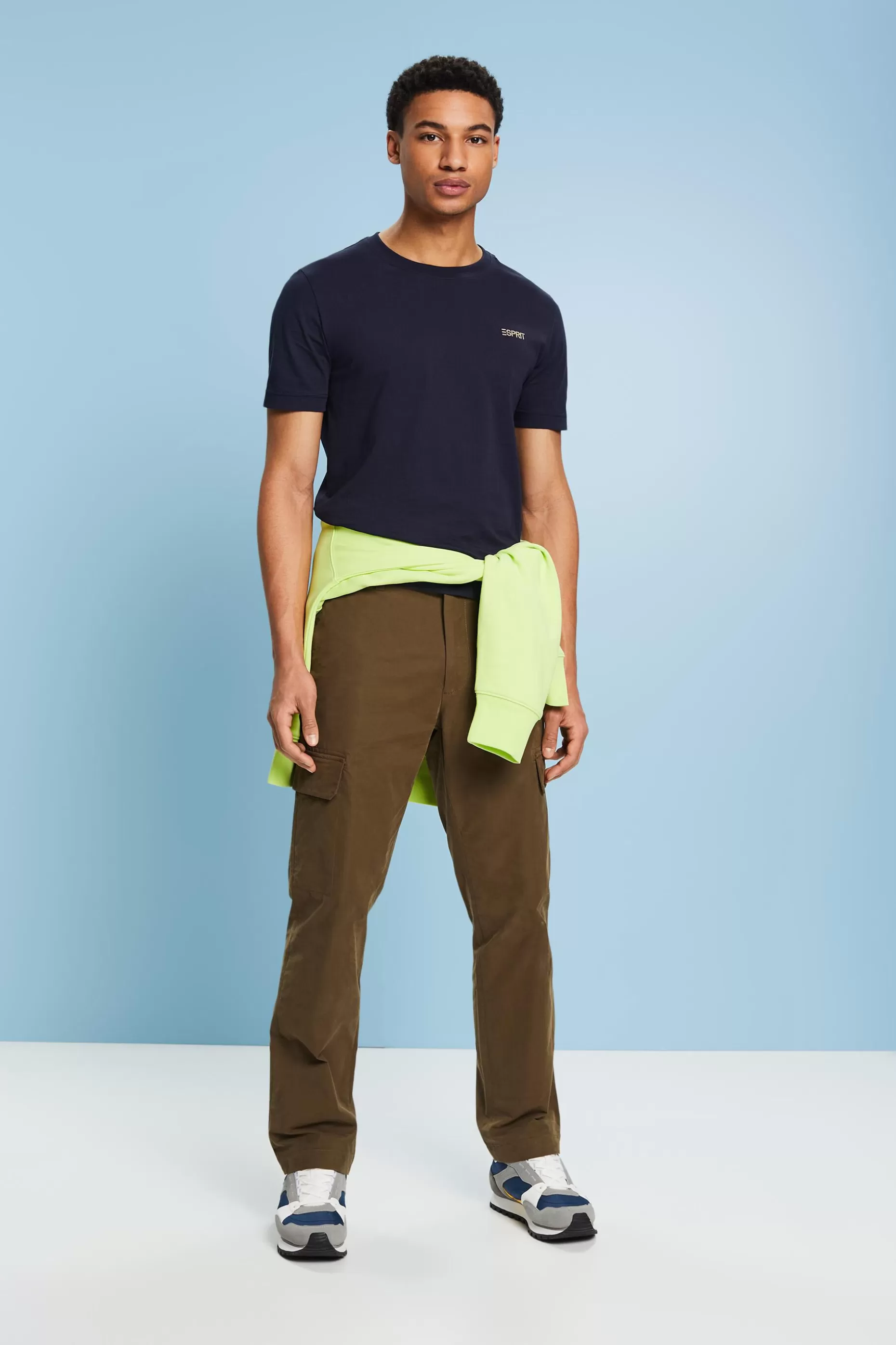 ESPRIT Logo Cotton Jersey T-Shirt at our Online Shop *Men T-Shirts + Polos