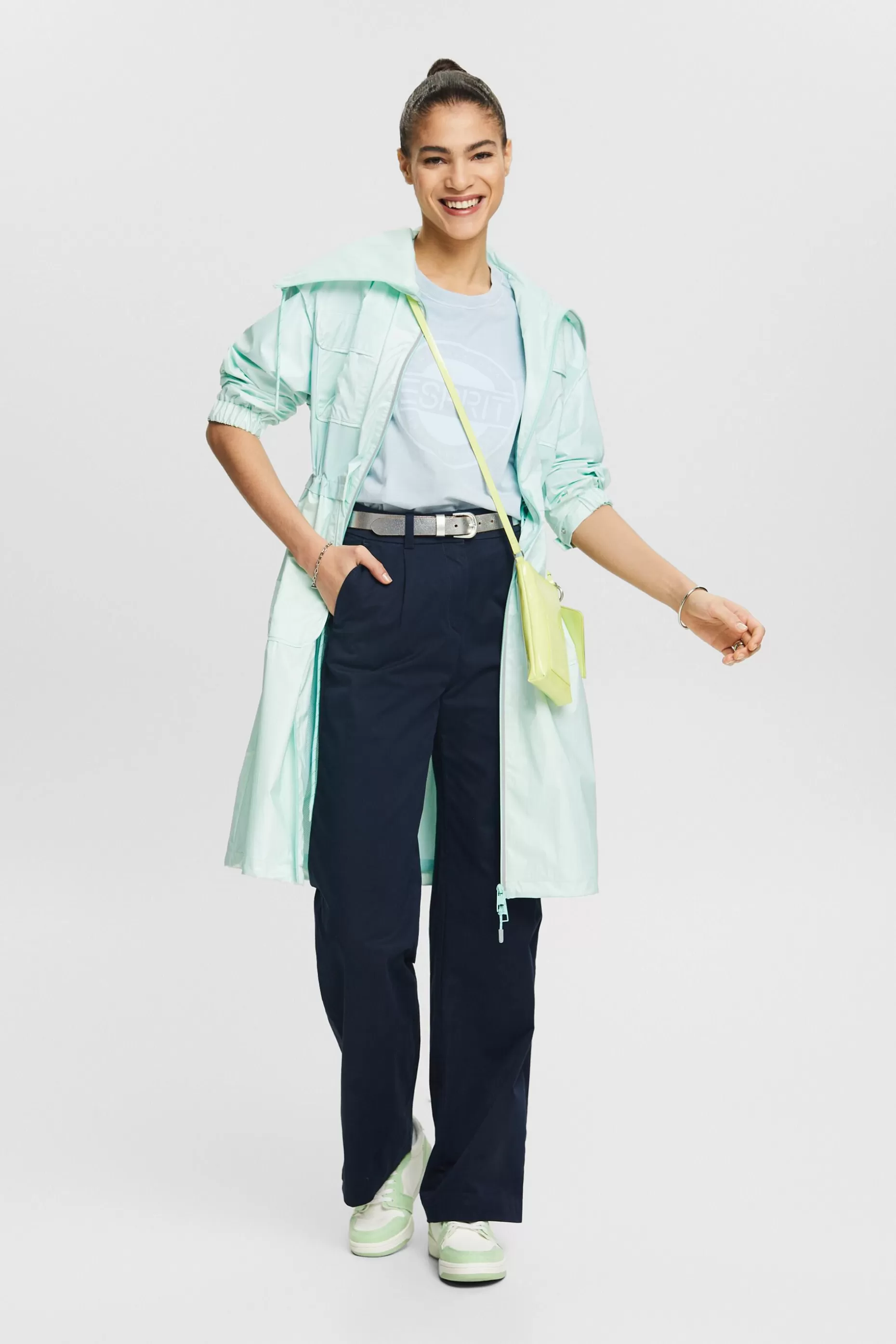 ESPRIT Logo Cotton Jersey T-Shirt at our Online Shop *Women The Pastel Edit