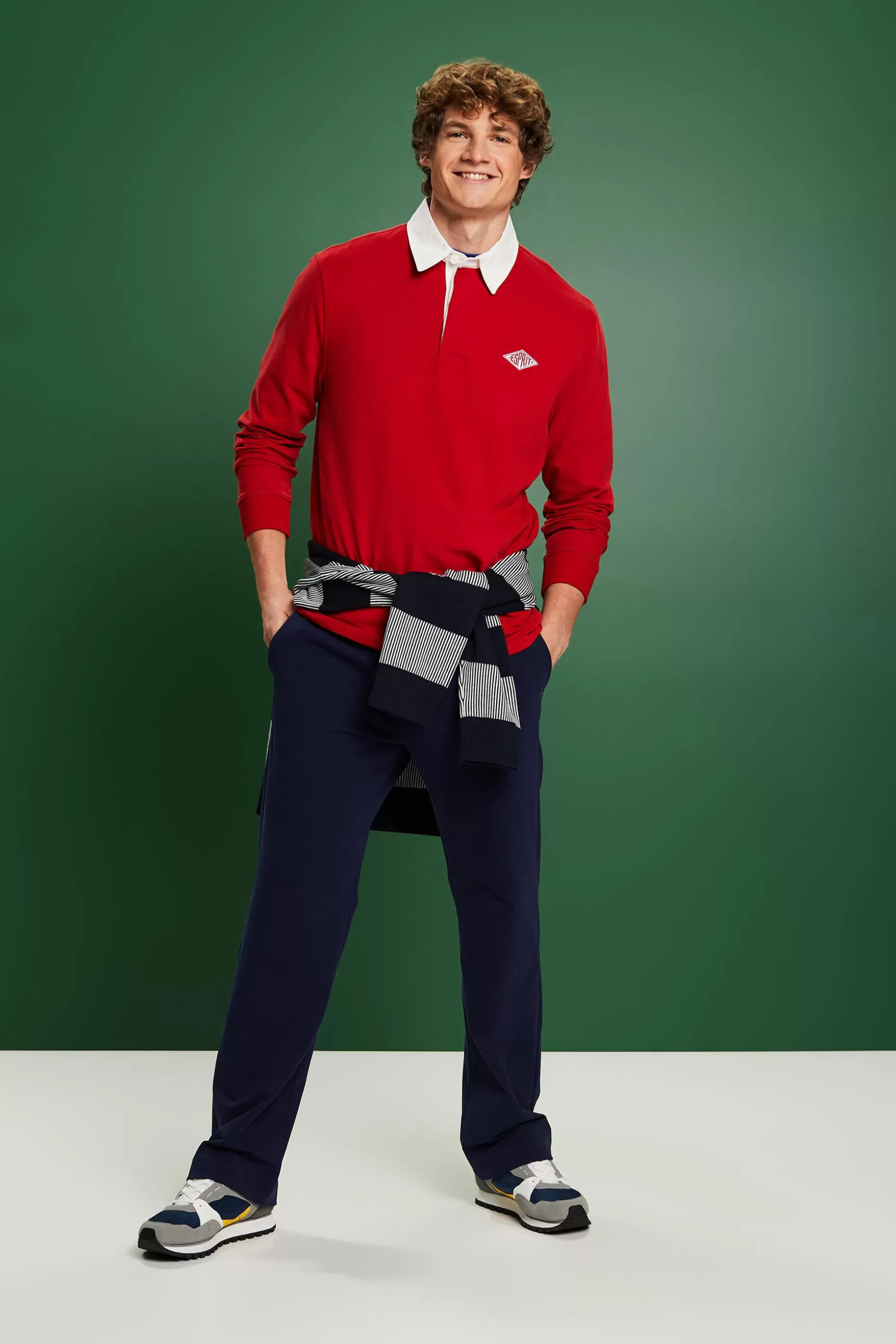 ESPRIT Logo Cotton Polo Shirt at our Online Shop *Men Premium Picks