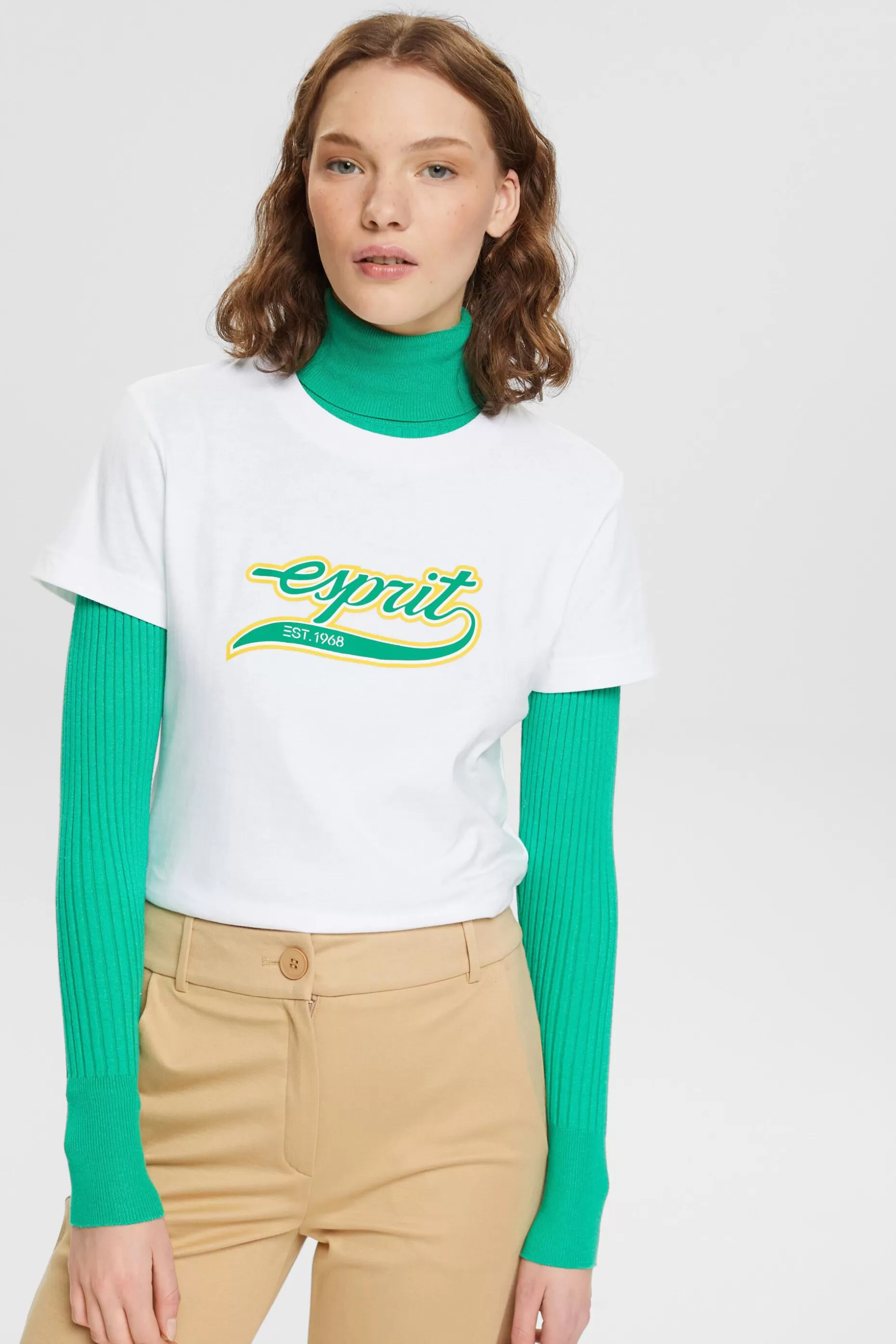 ESPRIT Logo Cotton T-Shirt at our Online Shop * Sale Under $30