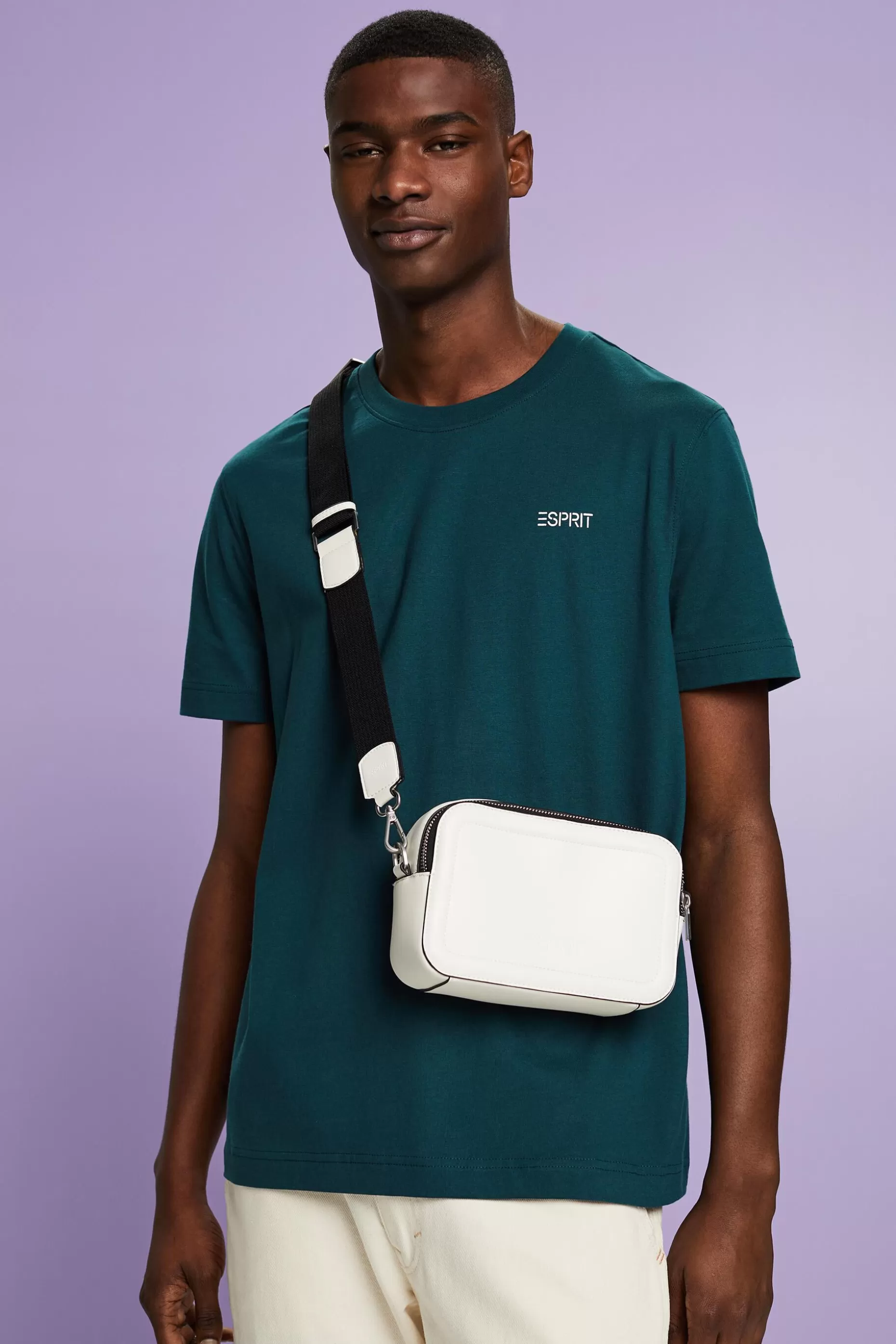 ESPRIT Logo Cotton T-Shirt at our Online Shop *Men T-Shirts + Polos