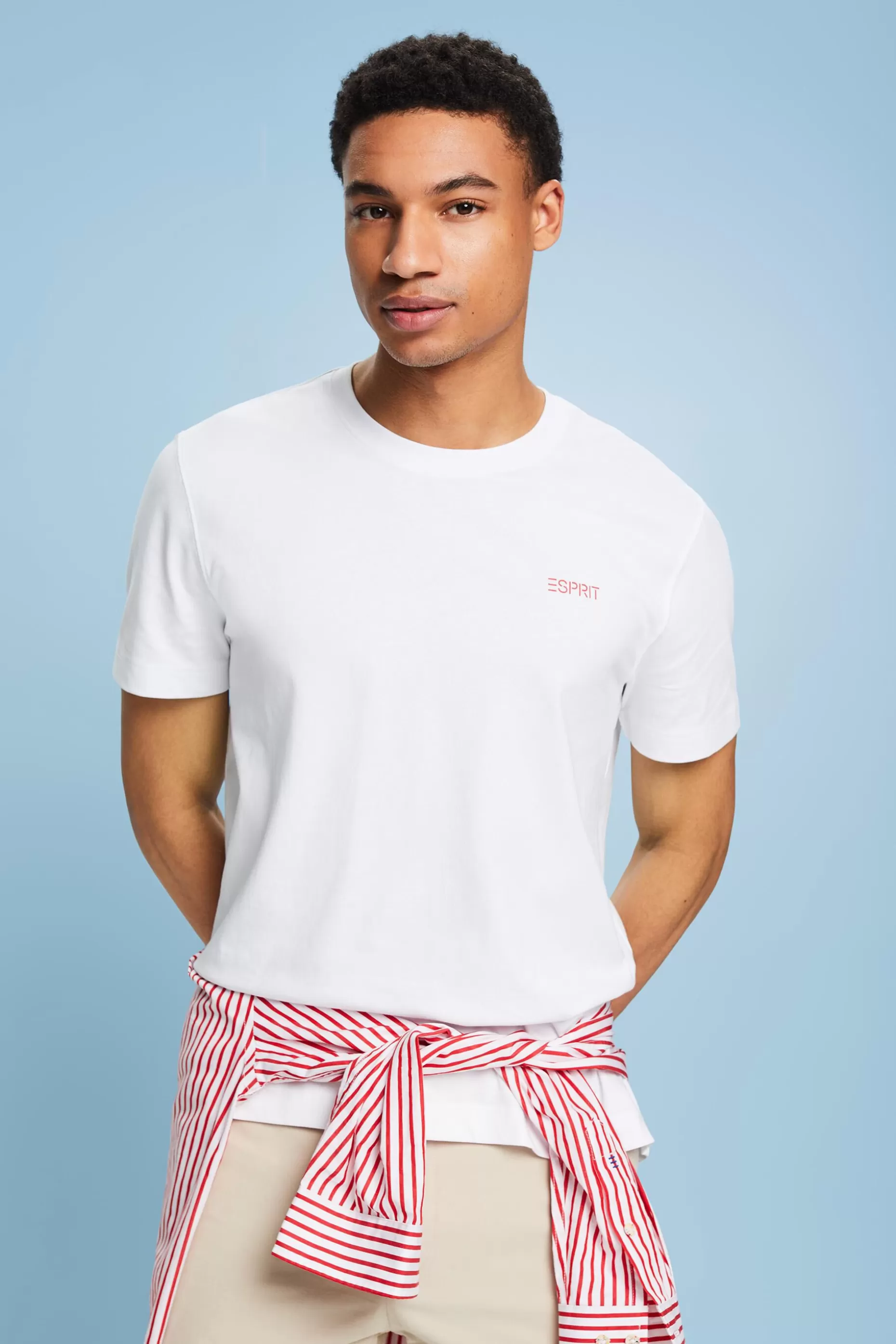 ESPRIT Logo Cotton T-Shirt at our Online Shop *Men The Spring Edit