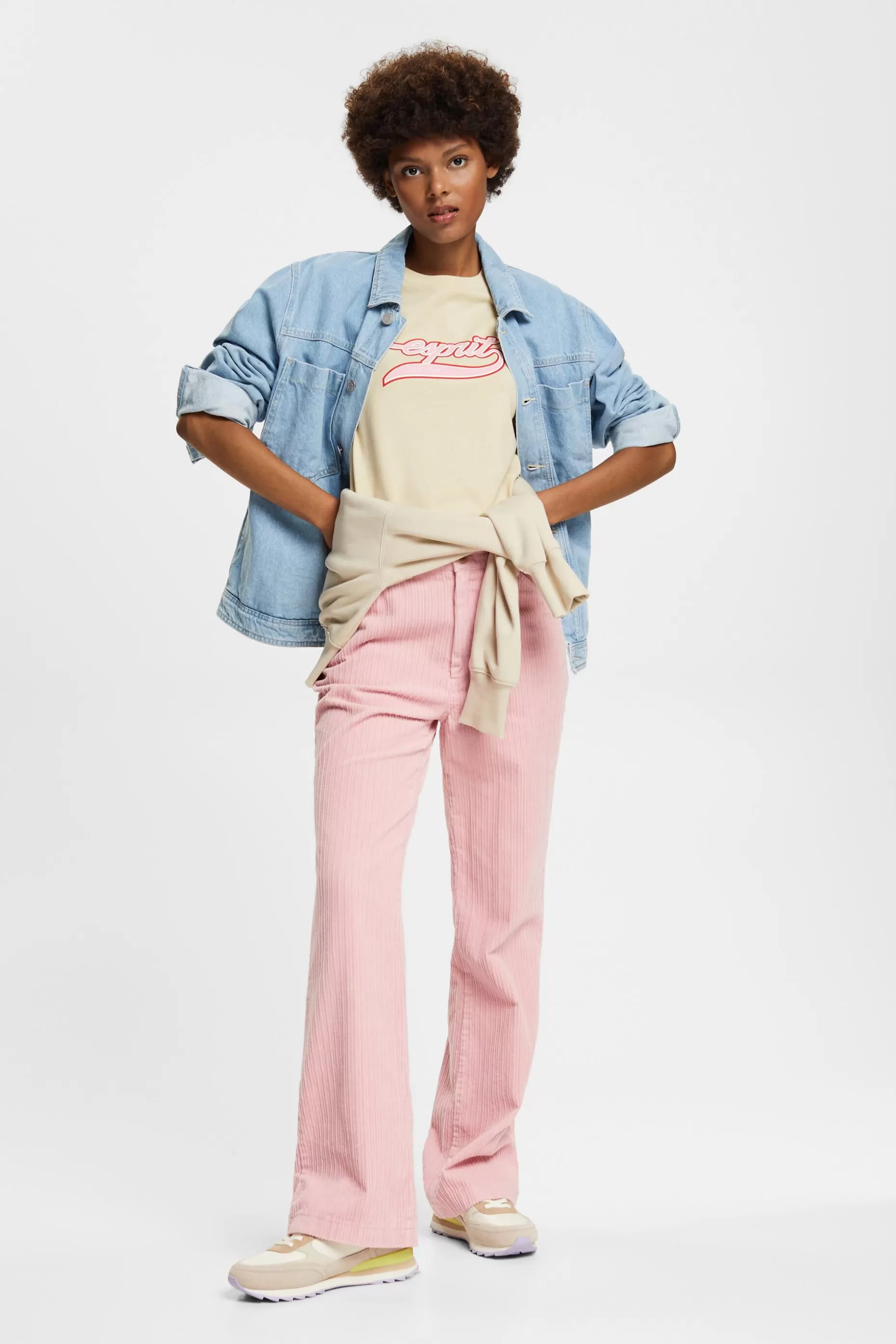 ESPRIT Logo Cotton T-Shirt at our Online Shop *Women T-Shirts + Tops