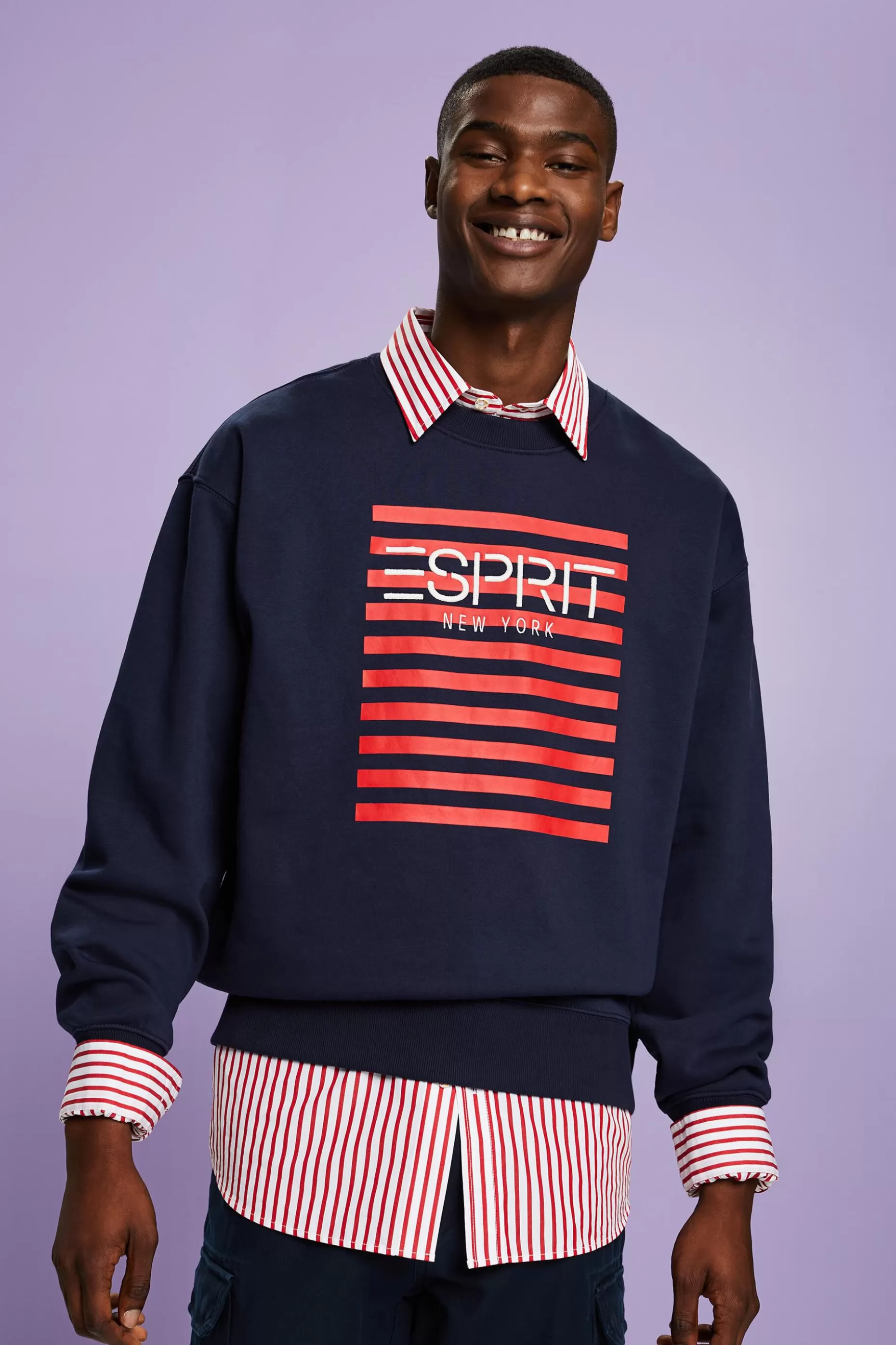 ESPRIT Logo Crewneck Sweatshirt at our Online Shop *Men The Spring Edit