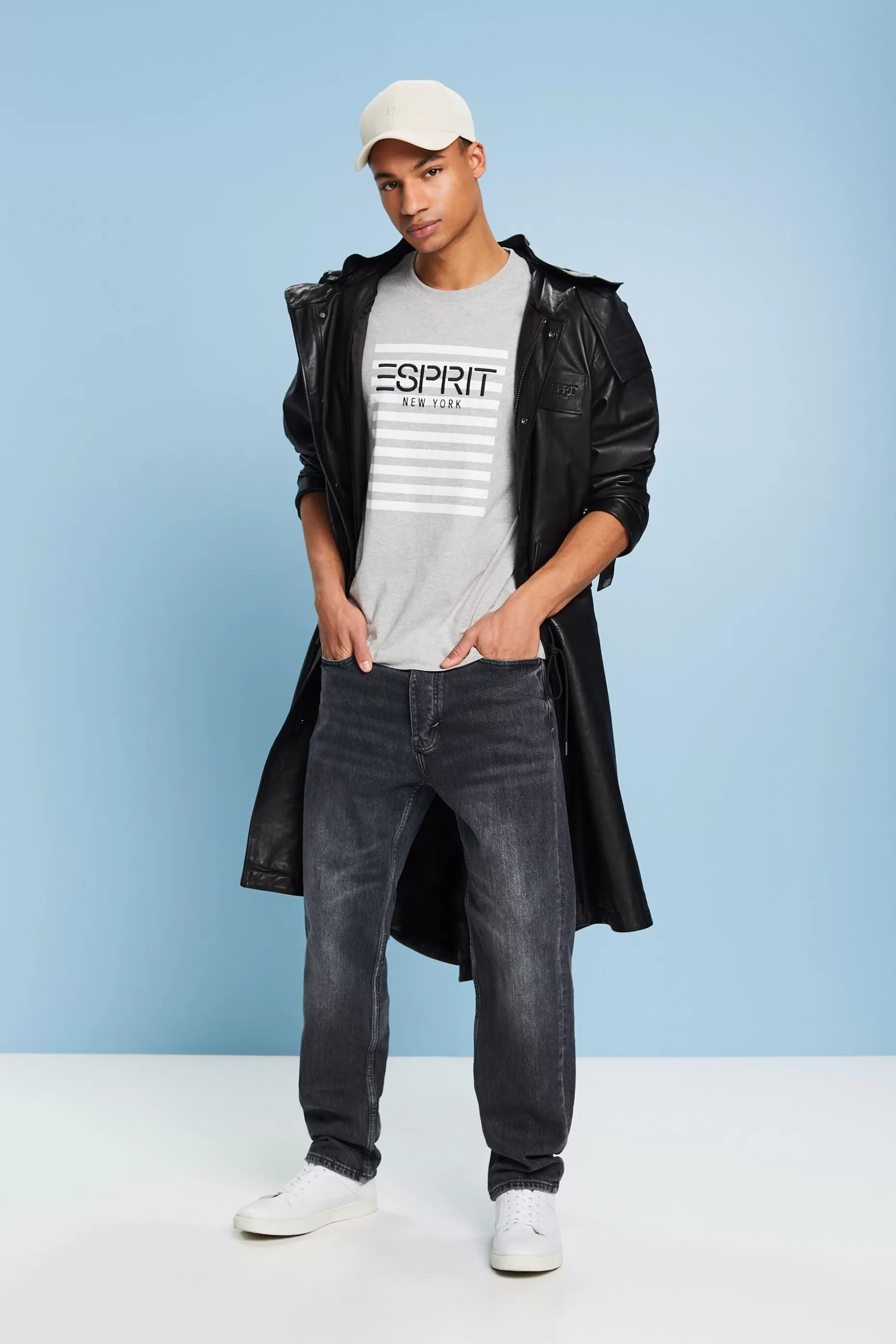 ESPRIT Logo Crewneck T-Shirt at our Online Shop *Men T-Shirts + Polos