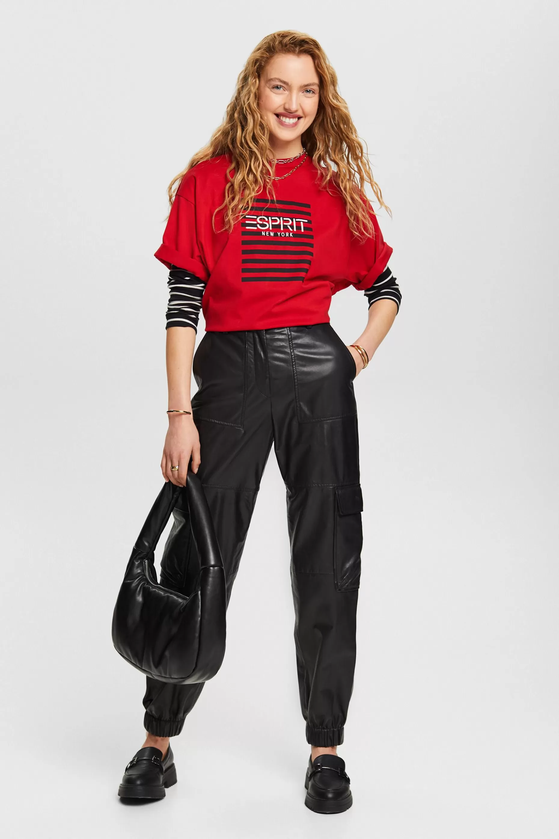 ESPRIT Logo Crewneck T-Shirt at our Online Shop *Women T-Shirts + Tops