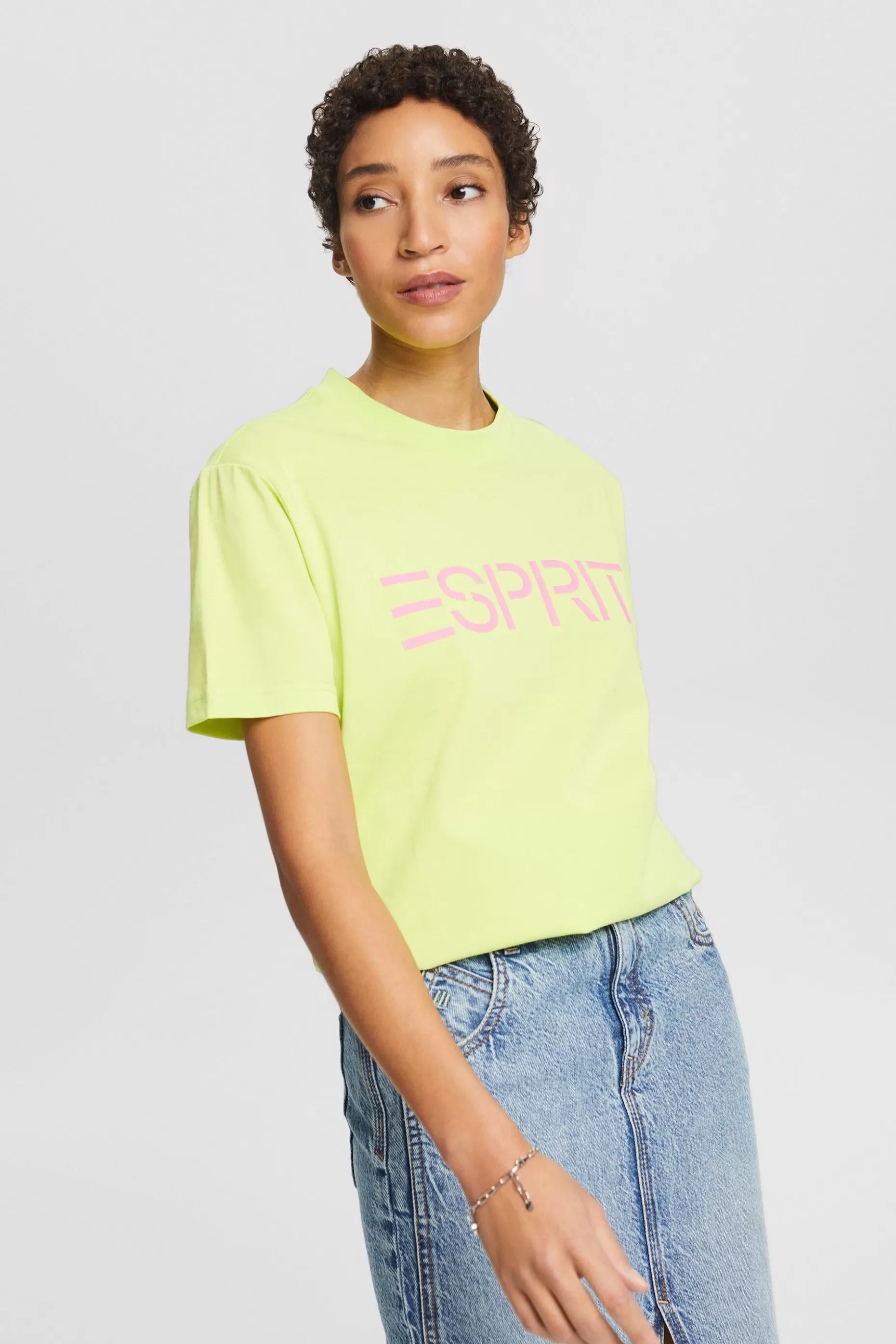 ESPRIT Logo Crewneck T-Shirt at our Online Shop *Women T-Shirts + Tops