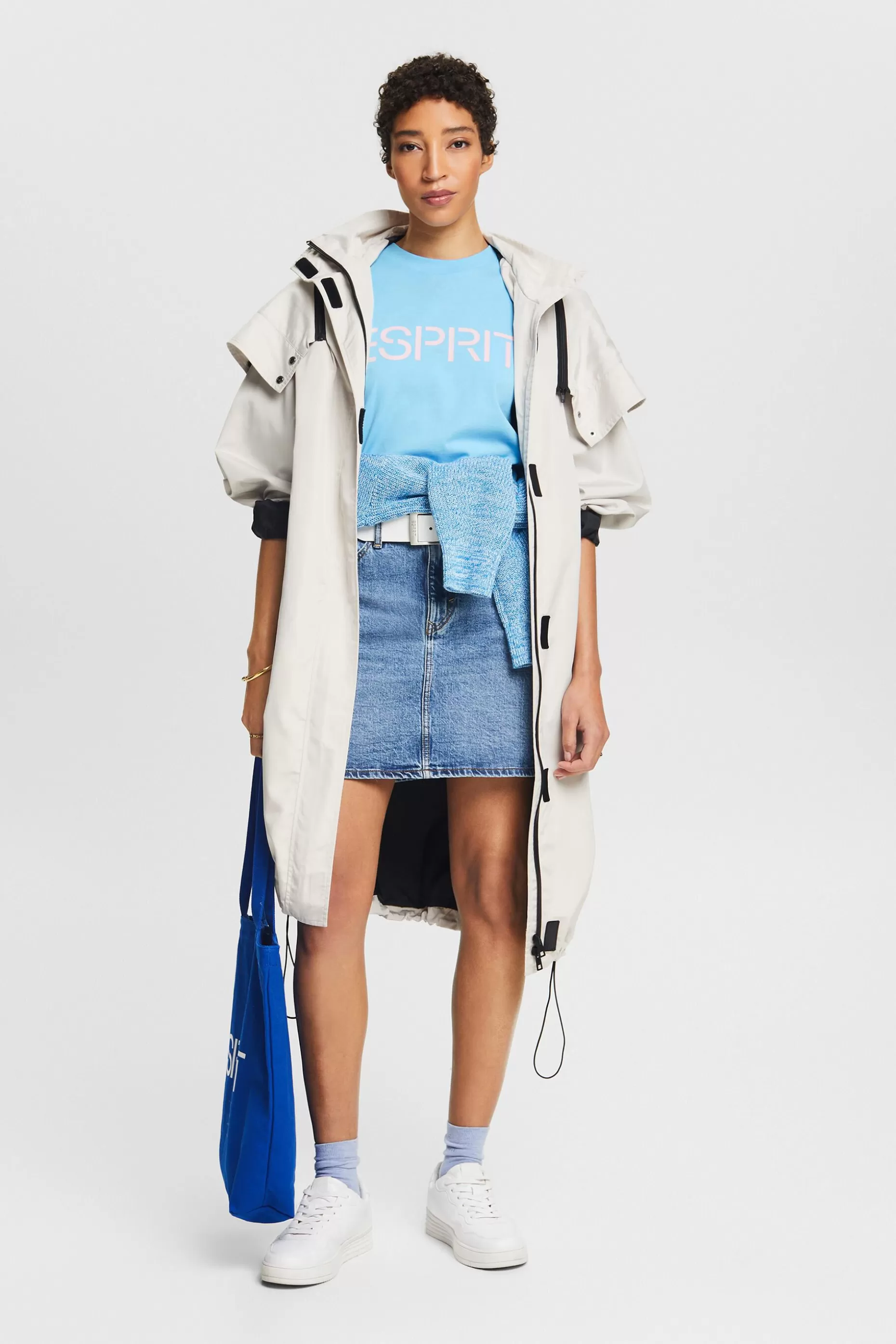 ESPRIT Logo Crewneck T-Shirt at our Online Shop *Women T-Shirts + Tops