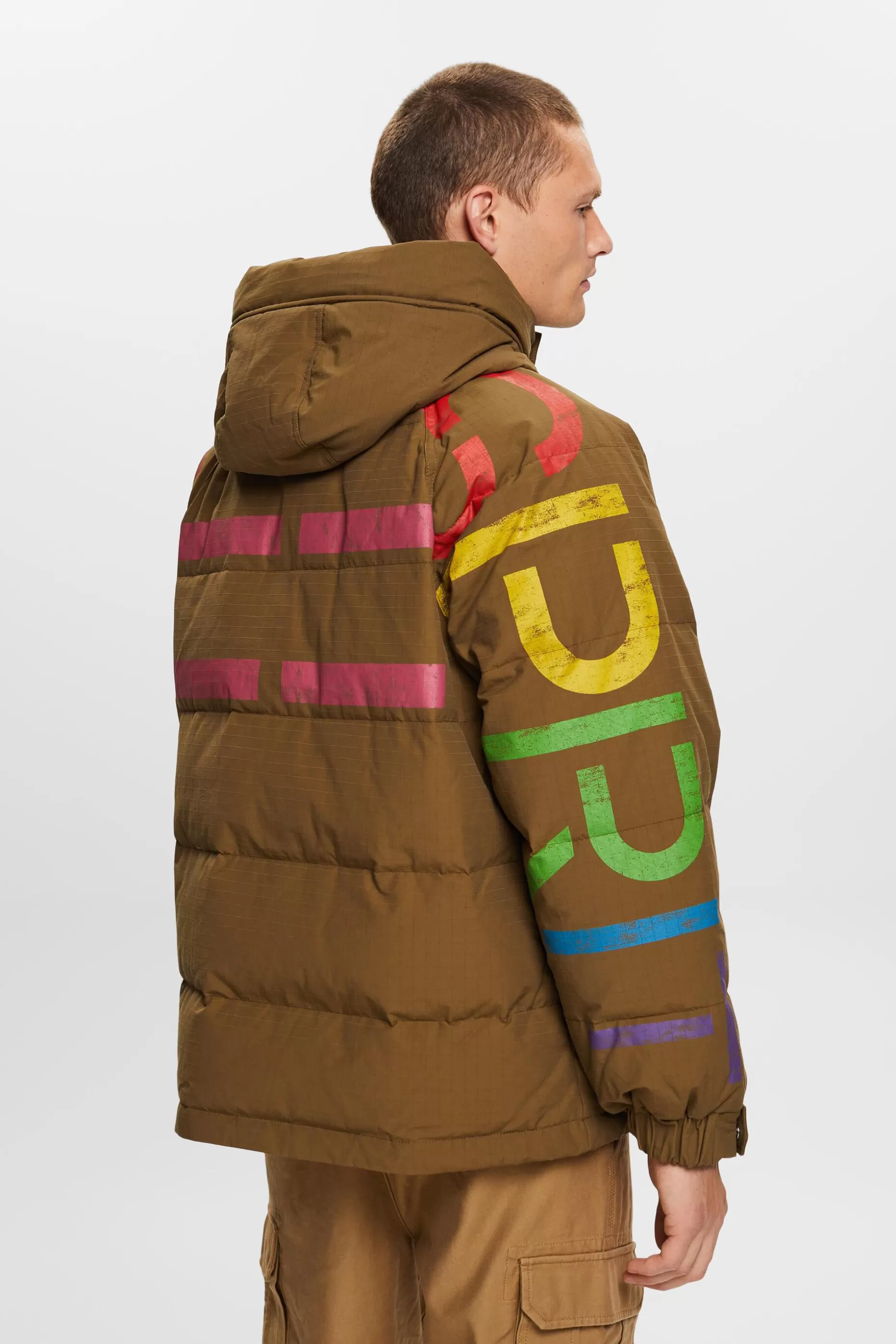 ESPRIT Logo Down Puffer Jacket at our Online Shop *Men Jackets + Coats