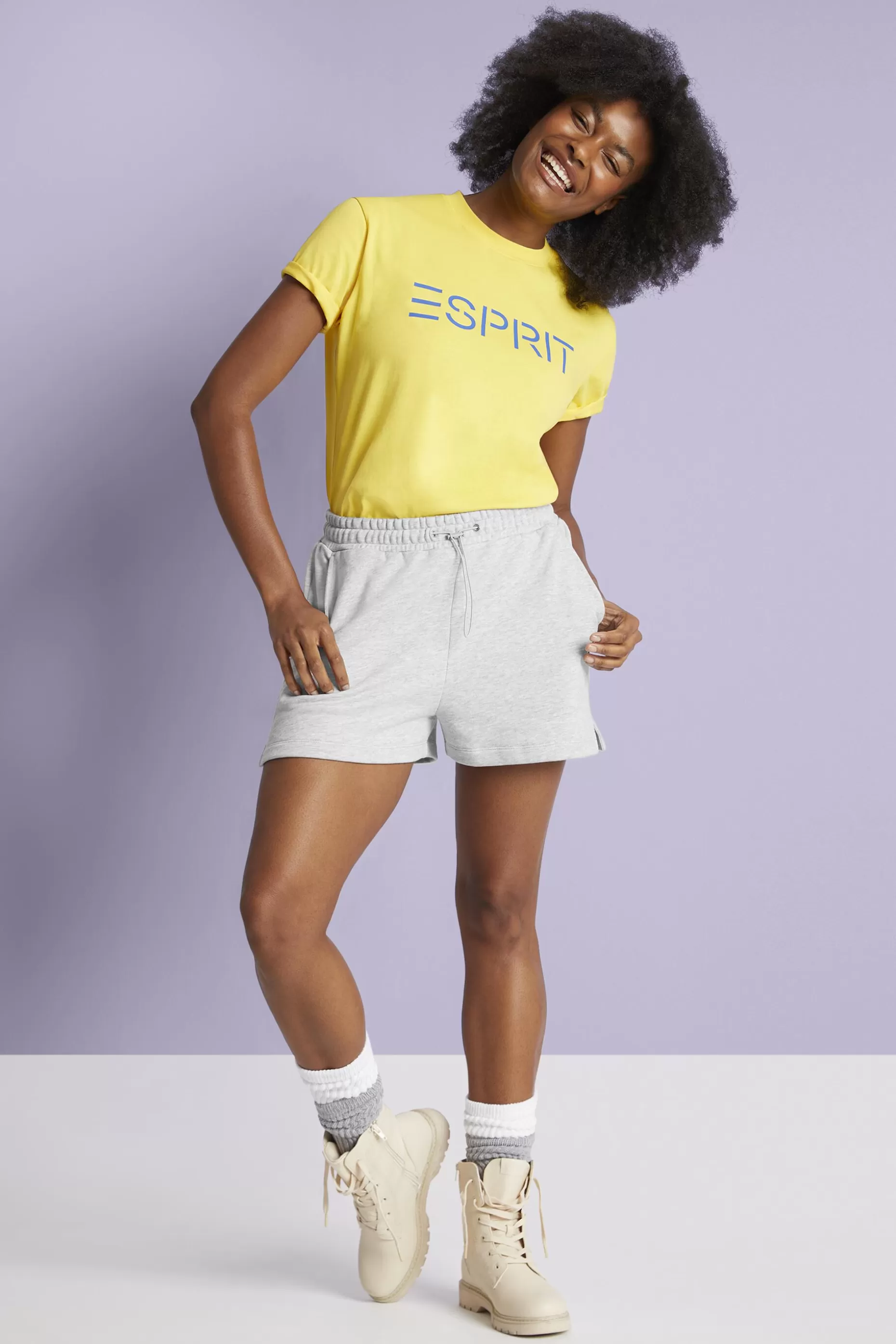 ESPRIT Logo Drawstring Cotton Short at our Online Shop *Women Bottoms