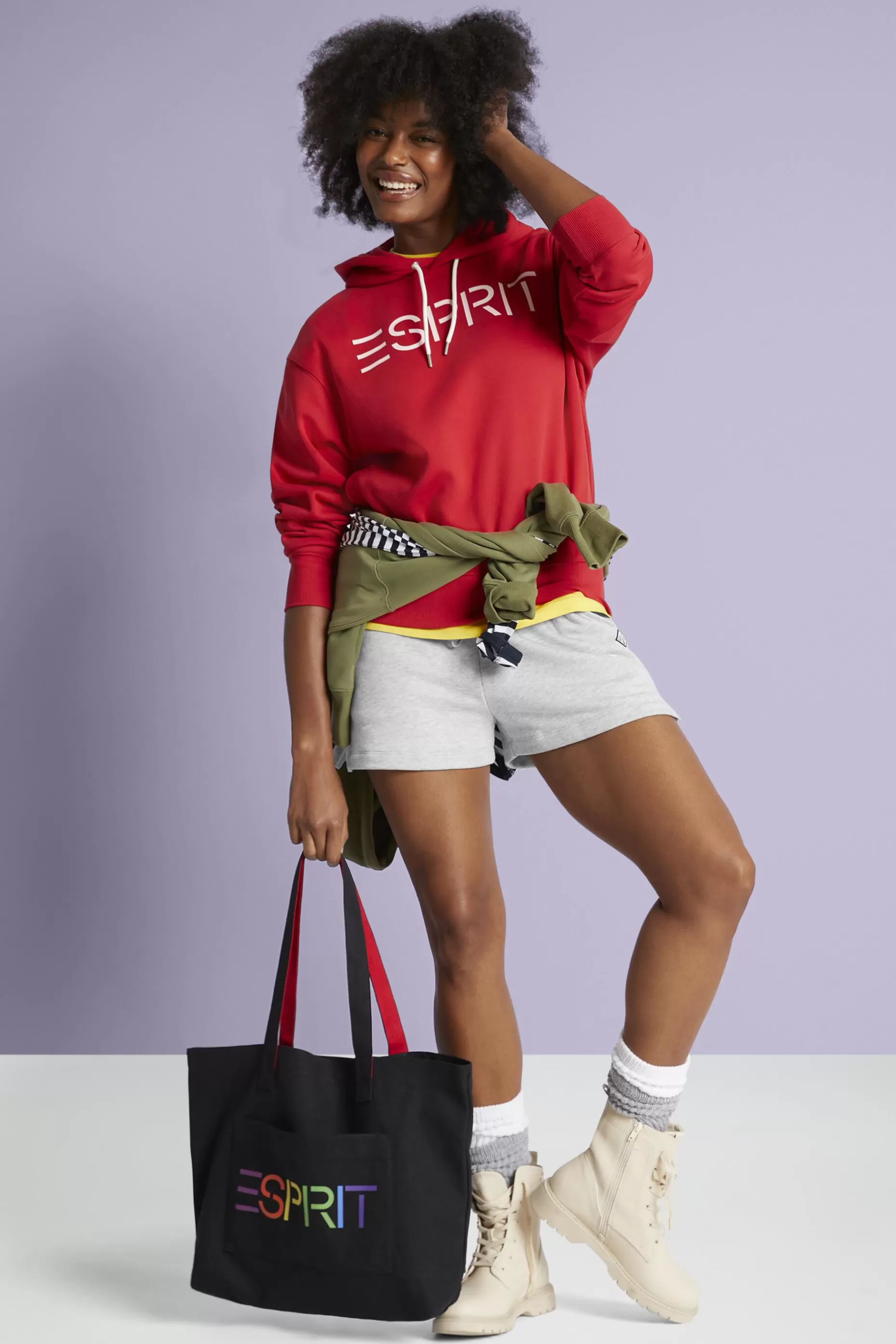 ESPRIT Logo Drawstring Cotton Short at our Online Shop *Women Bottoms