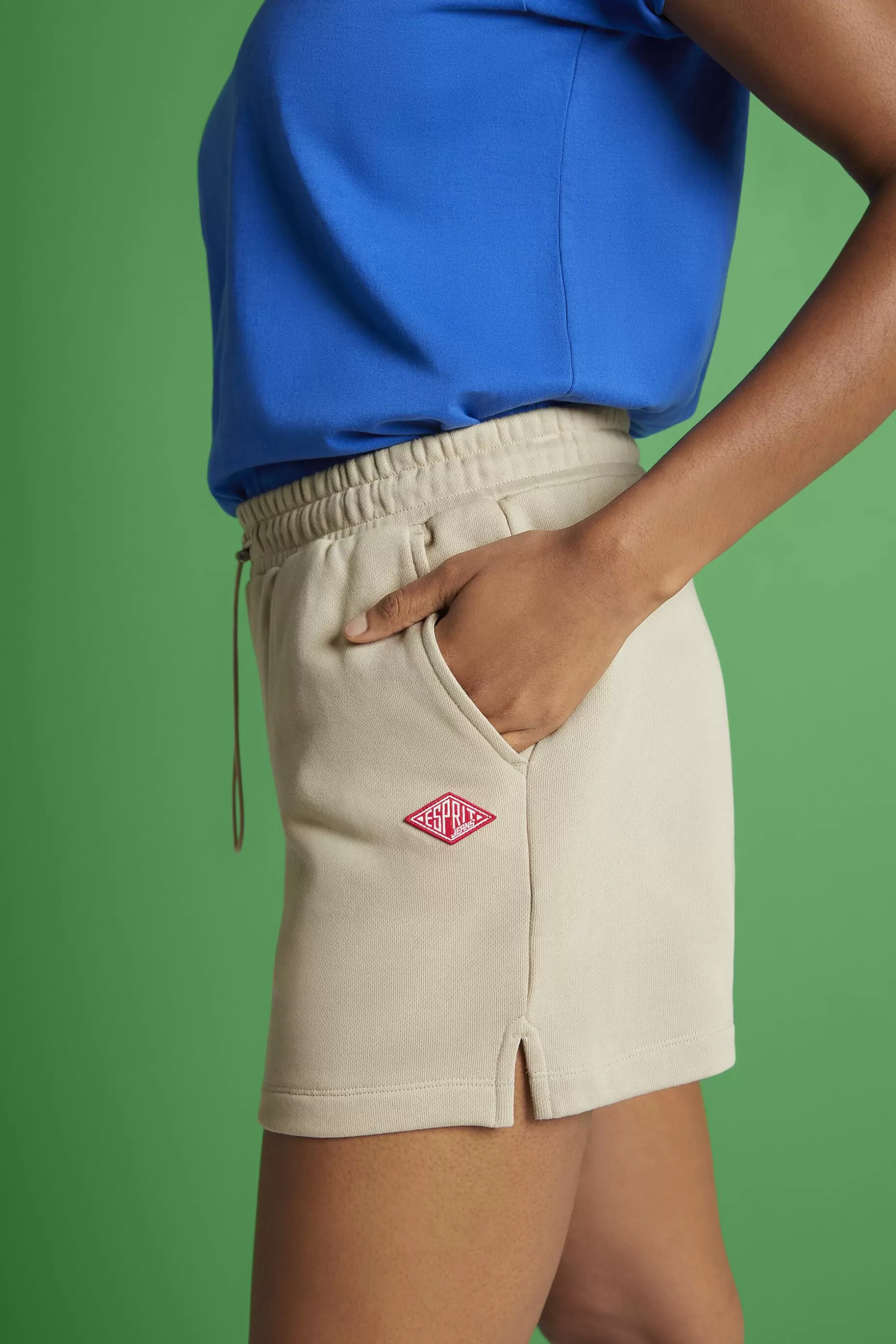 ESPRIT Logo Drawstring Cotton Short at our Online Shop *Women Skirts + Shorts