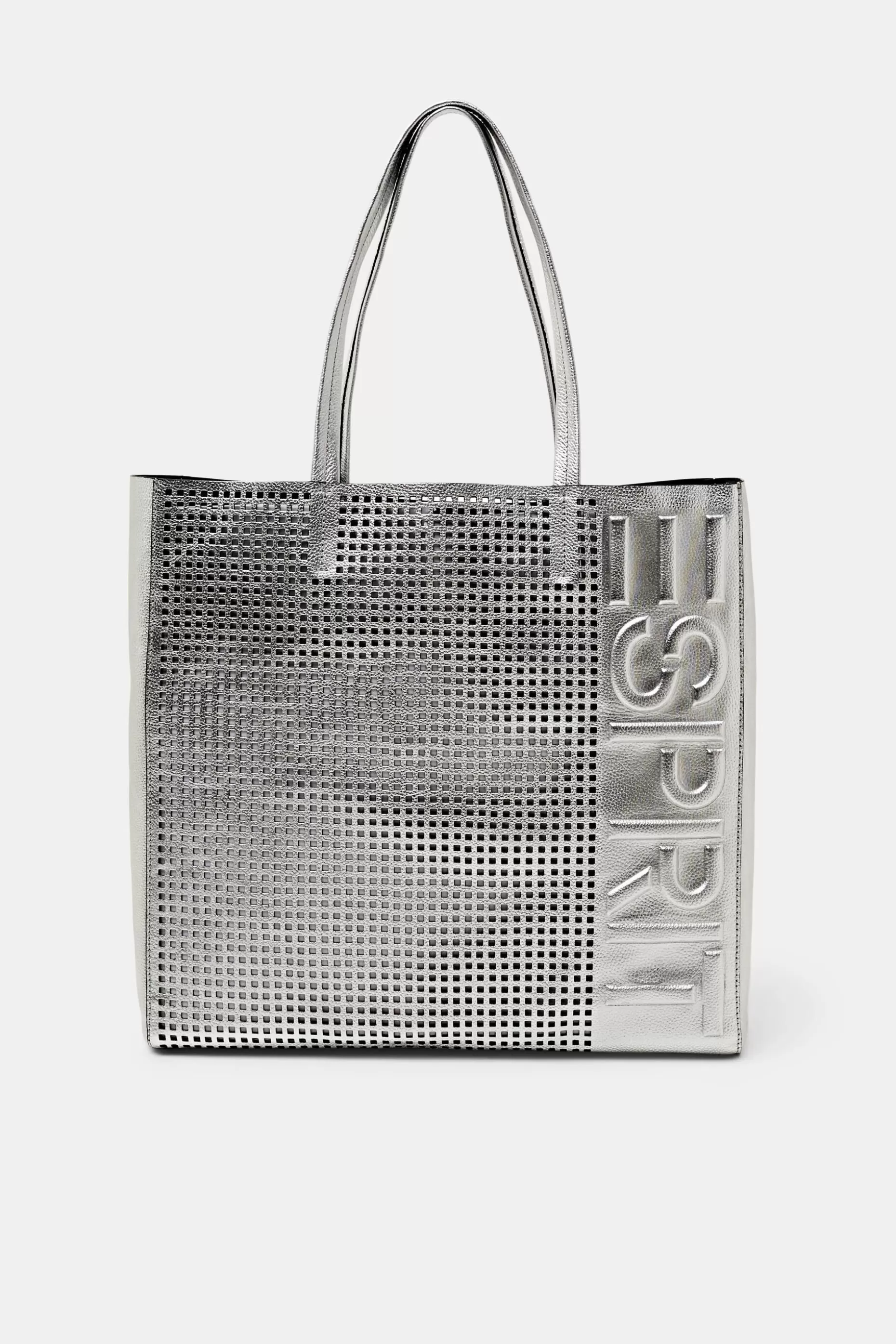 ESPRIT Logo Embossed Leather Tote at our Online Shop *Women Bags