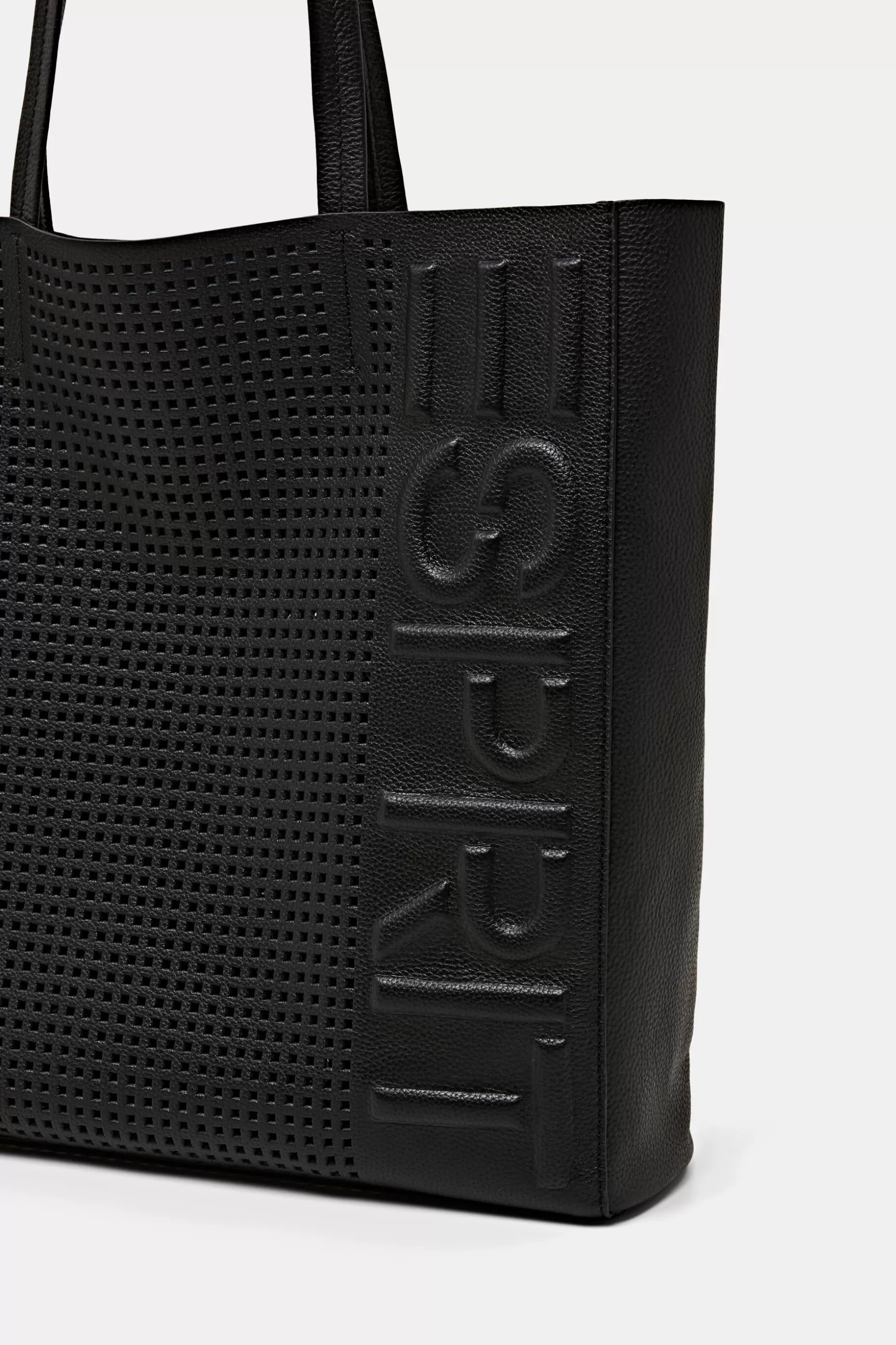ESPRIT Logo Embossed Leather Tote at our Online Shop *Women Premium Picks