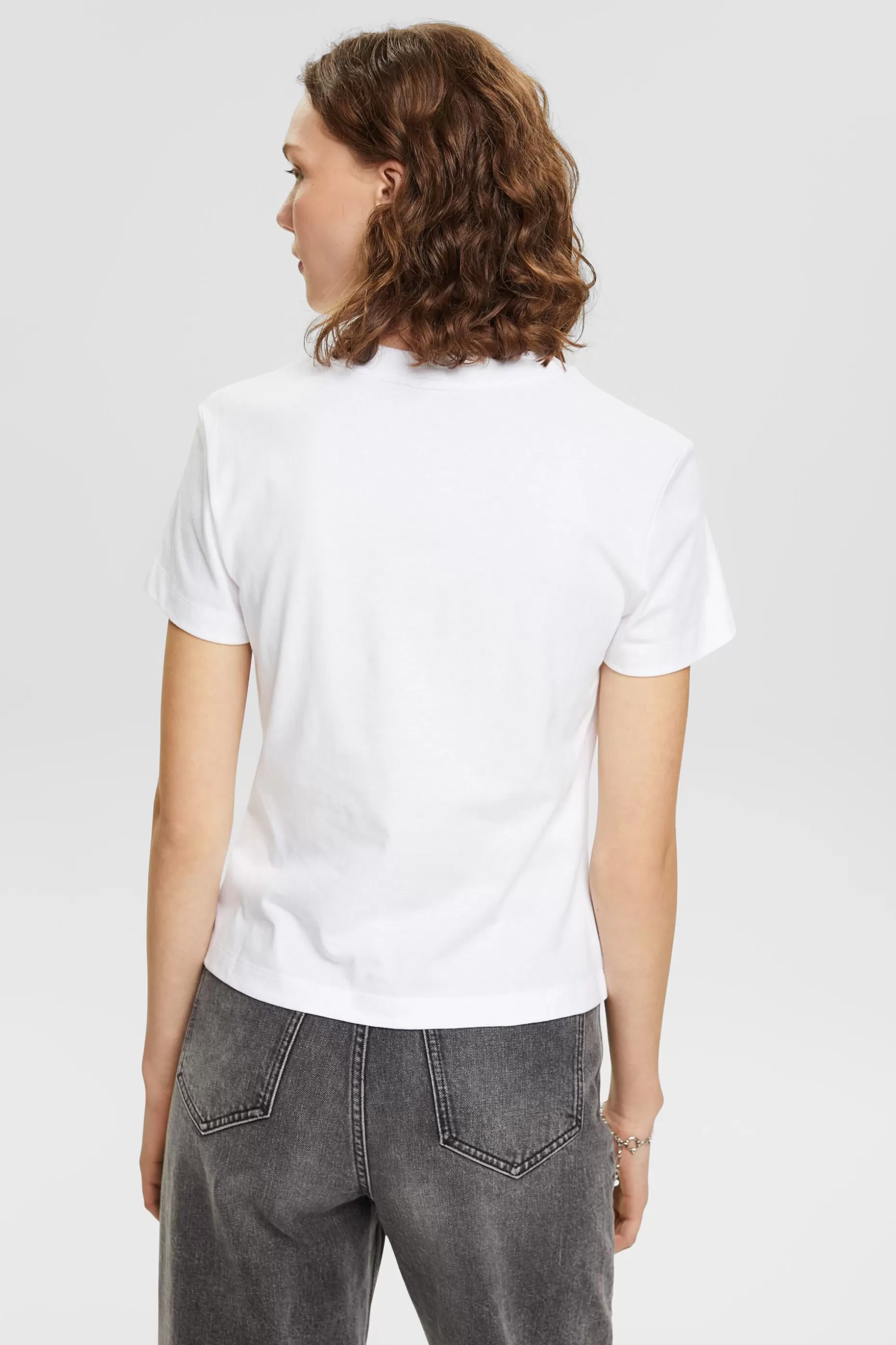 ESPRIT Logo Embroidered Cotton Jersey T-Shirt at our Online Shop *Boys Boys
