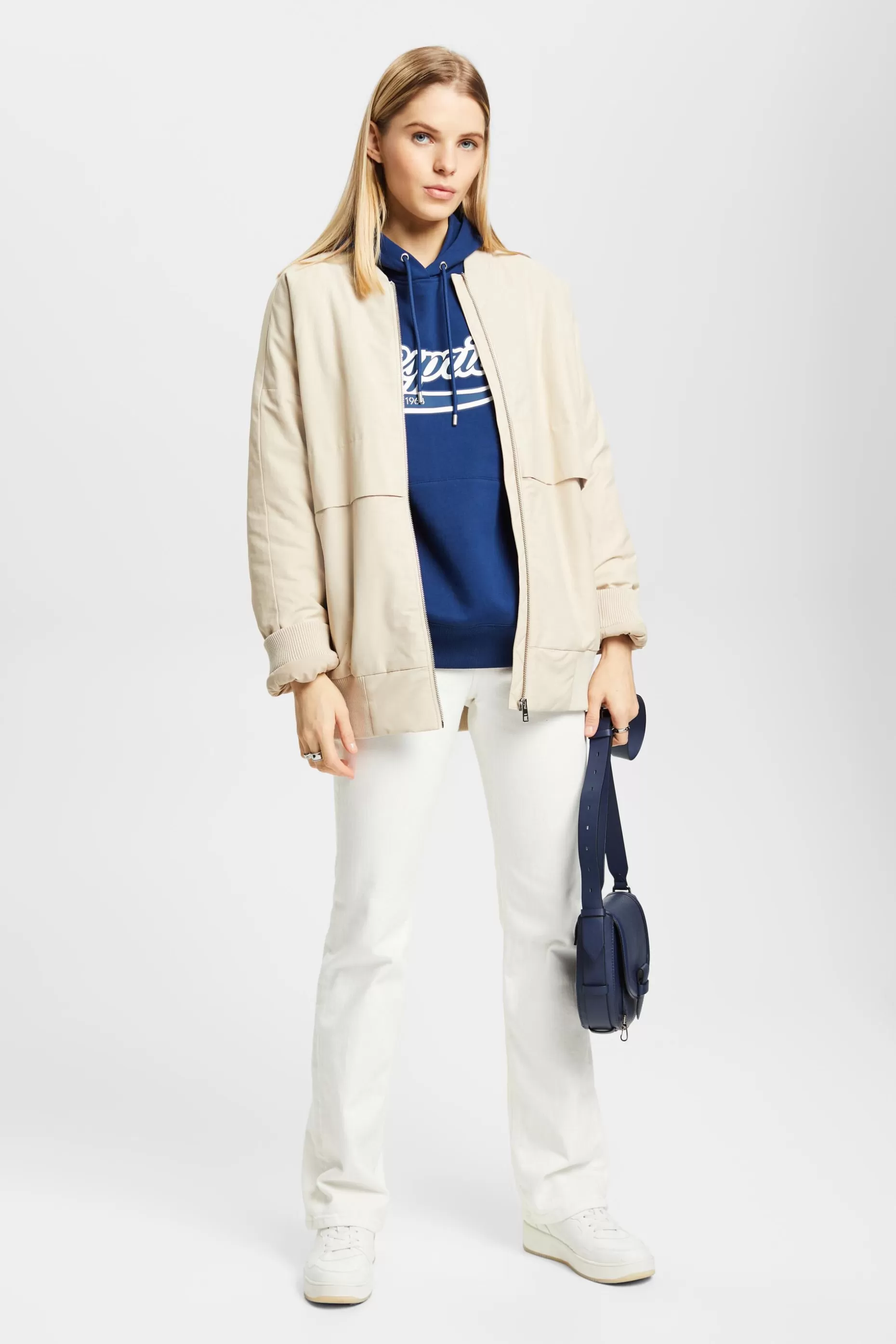 ESPRIT Logo Fleece Hoodie at our Online Shop *Women Sweatshirts + Hoodies