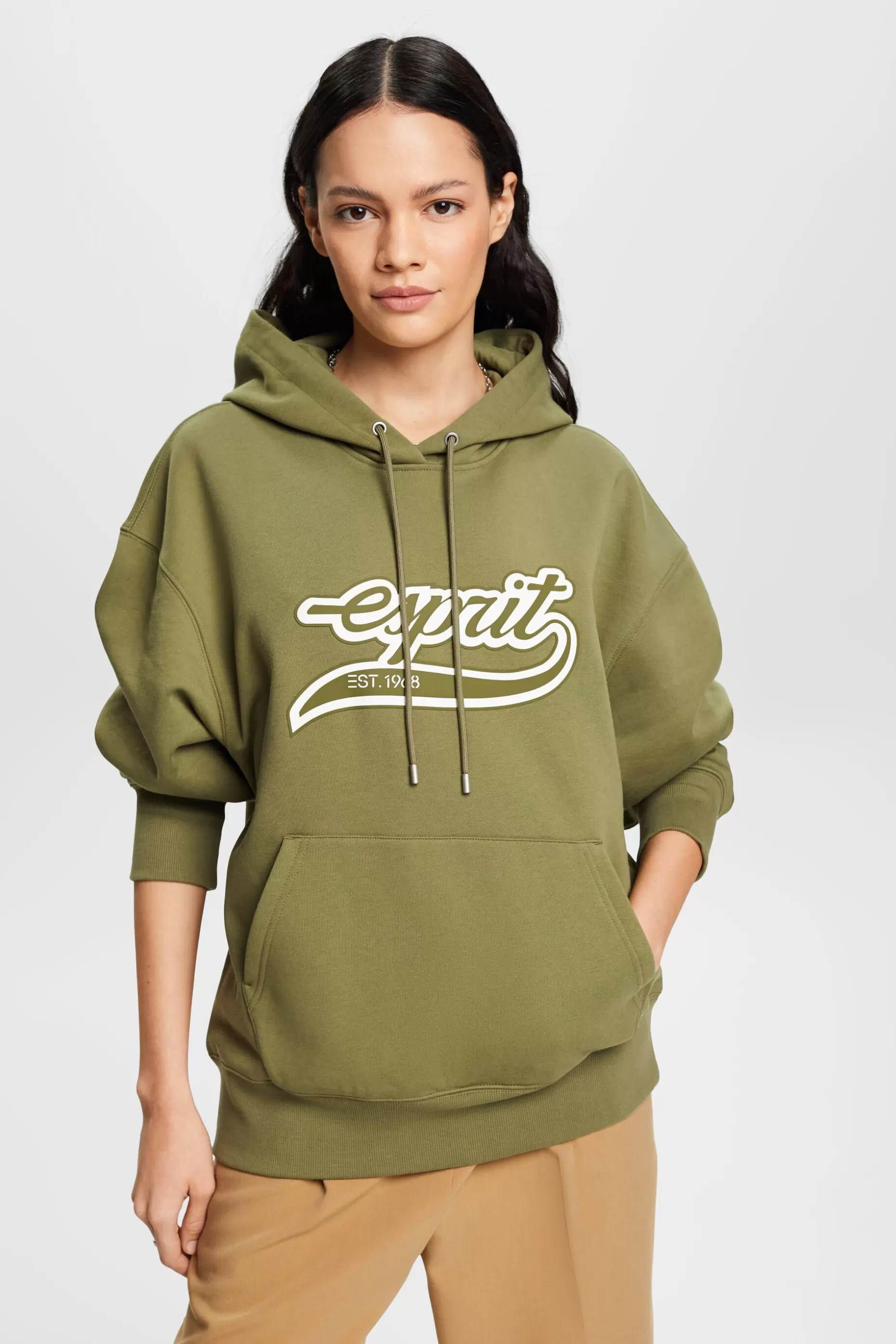 ESPRIT Logo Fleece Hoodie at our Online Shop *Women Sweatshirts + Hoodies