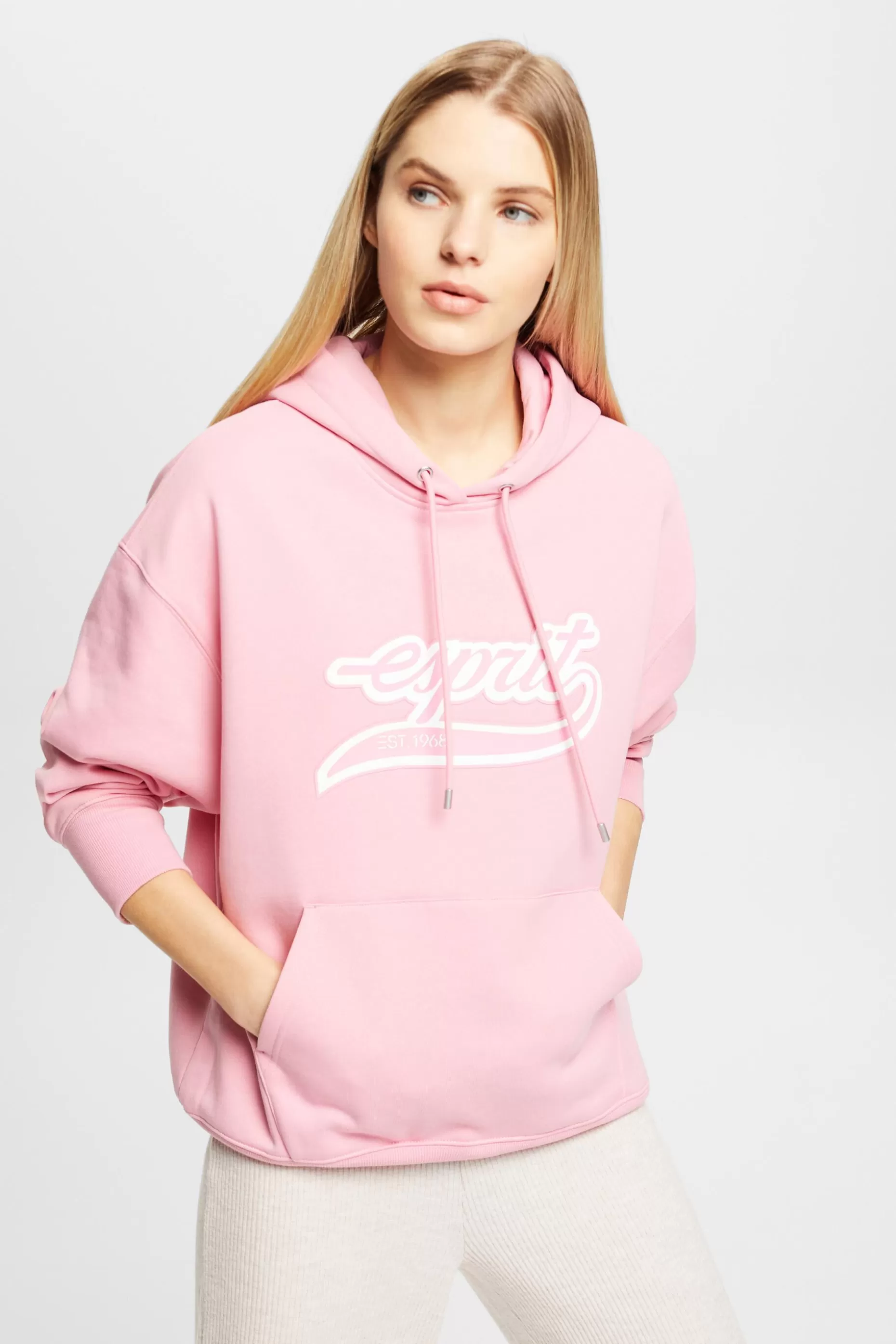 ESPRIT Logo Fleece Hoodie at our Online Shop *Women Sweatshirts + Hoodies
