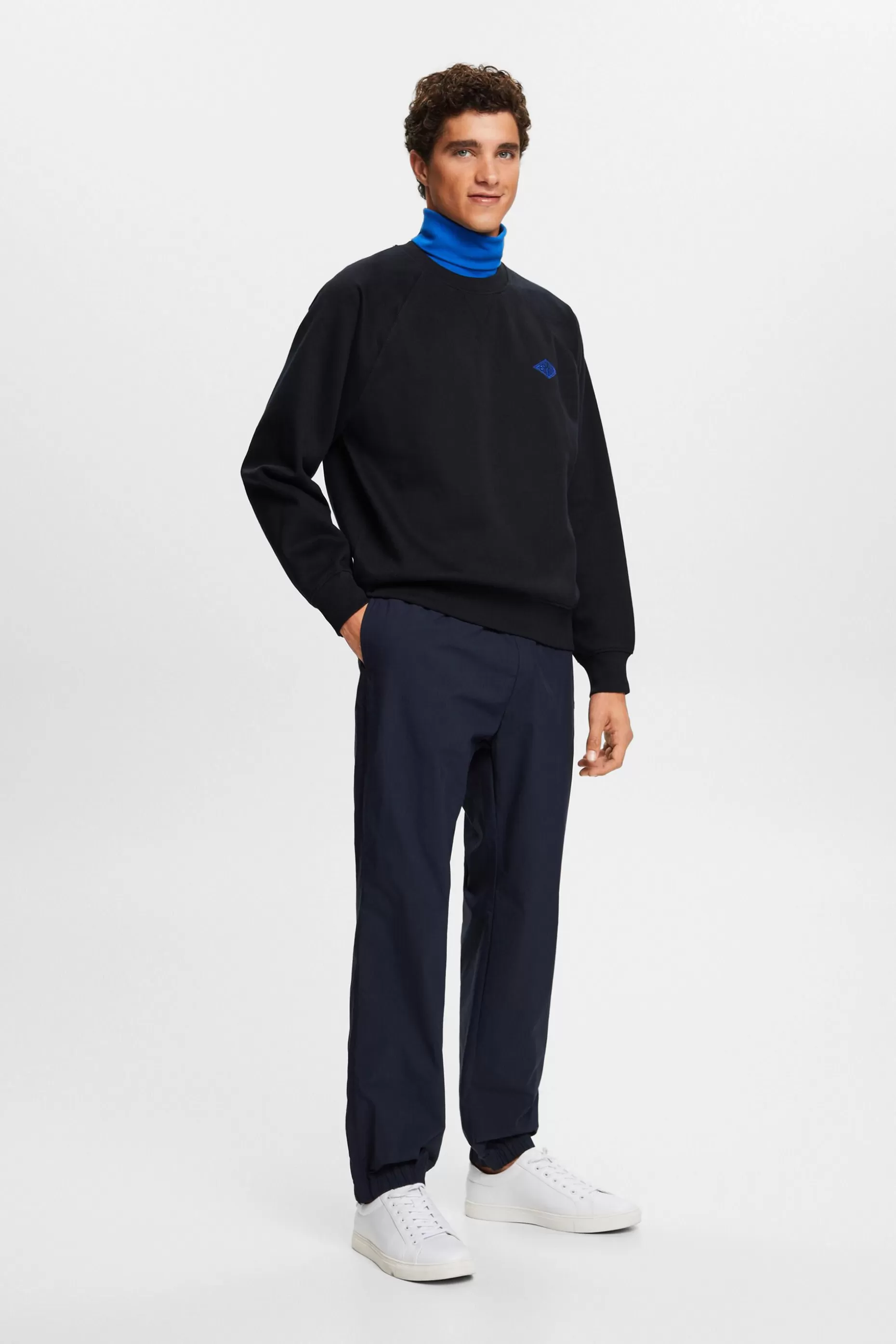 ESPRIT Logo Fleece Sweatshirt at our Online Shop *Men Tops