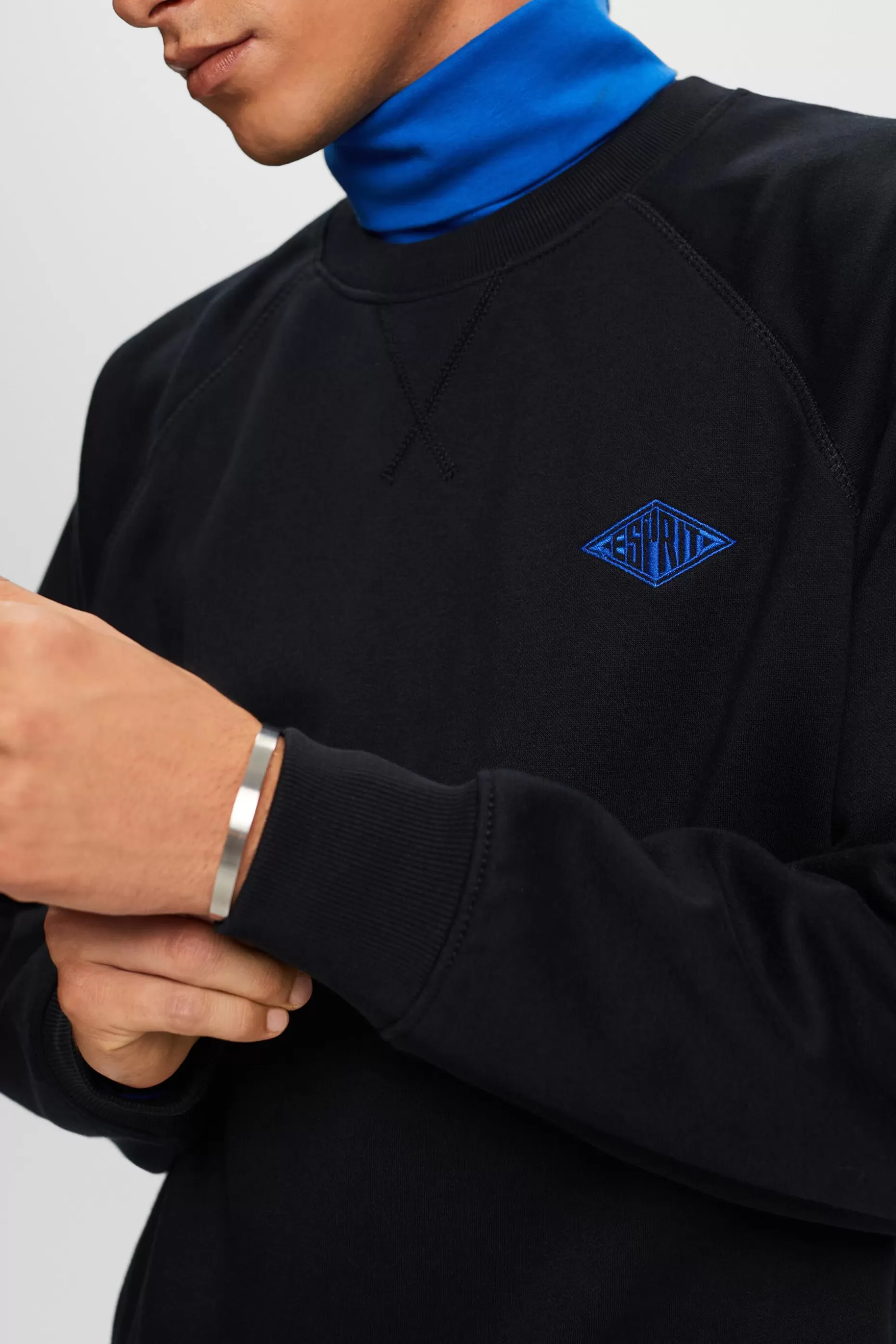 ESPRIT Logo Fleece Sweatshirt at our Online Shop *Men Tops