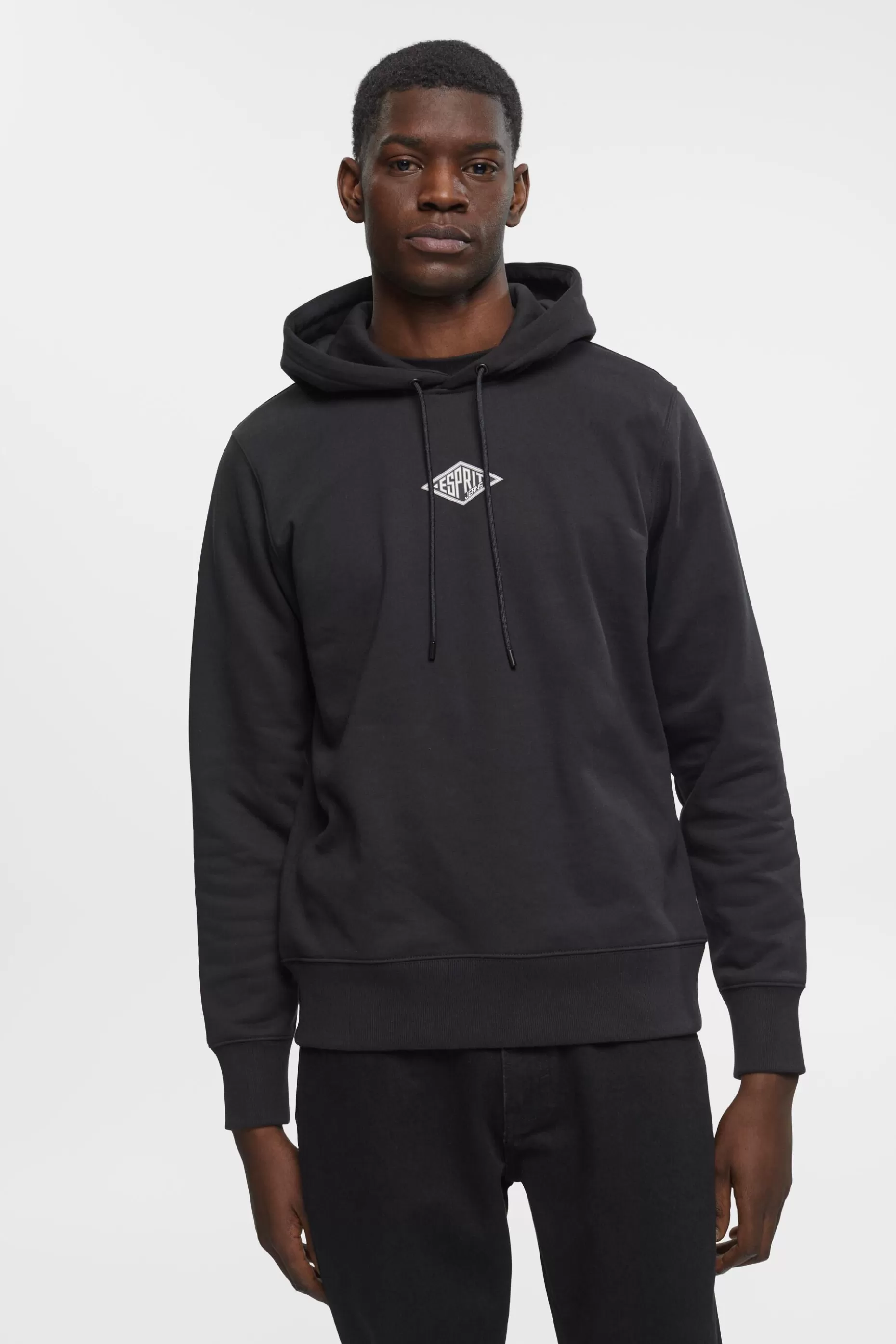 ESPRIT Logo Hooded Cotton Sweatshirt at our Online Shop * Sale Under $75