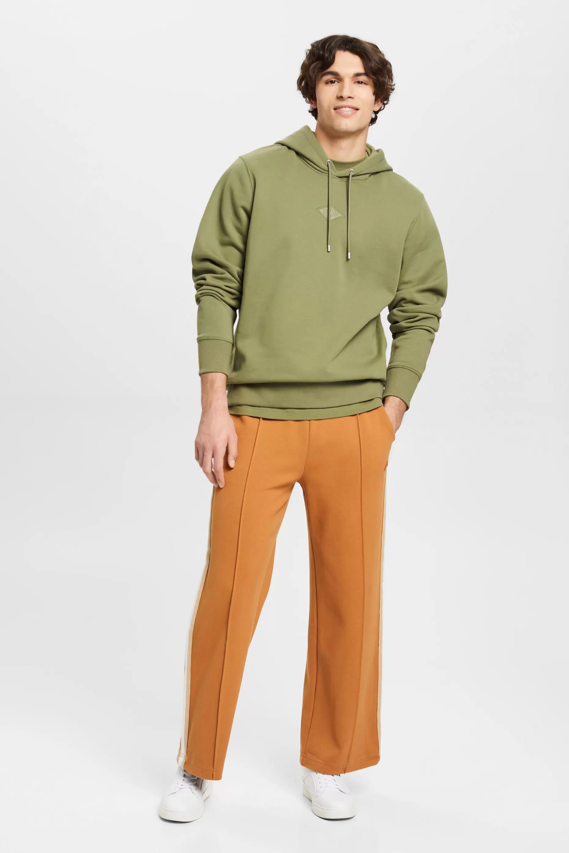ESPRIT Logo Hooded Cotton Sweatshirt at our Online Shop *Men Sweatshirts + Hoodies