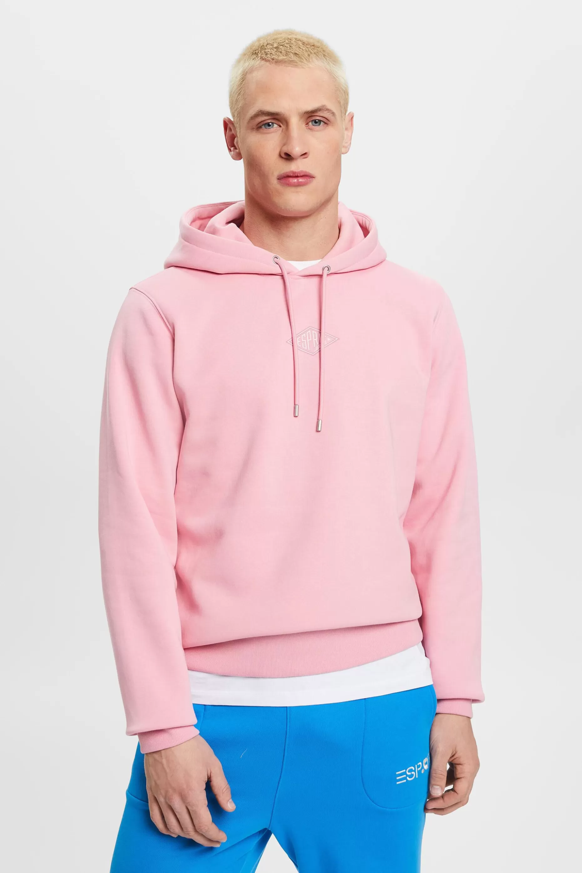 ESPRIT Logo Hooded Cotton Sweatshirt at our Online Shop *Men Sweatshirts + Hoodies